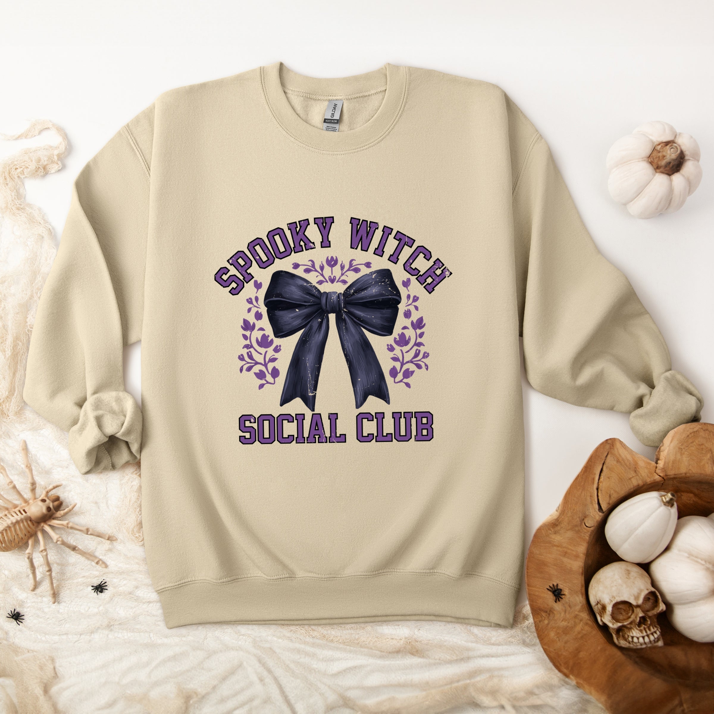 Coquette Spooky Witch Social Club - Women's Graphic Sweatshirt