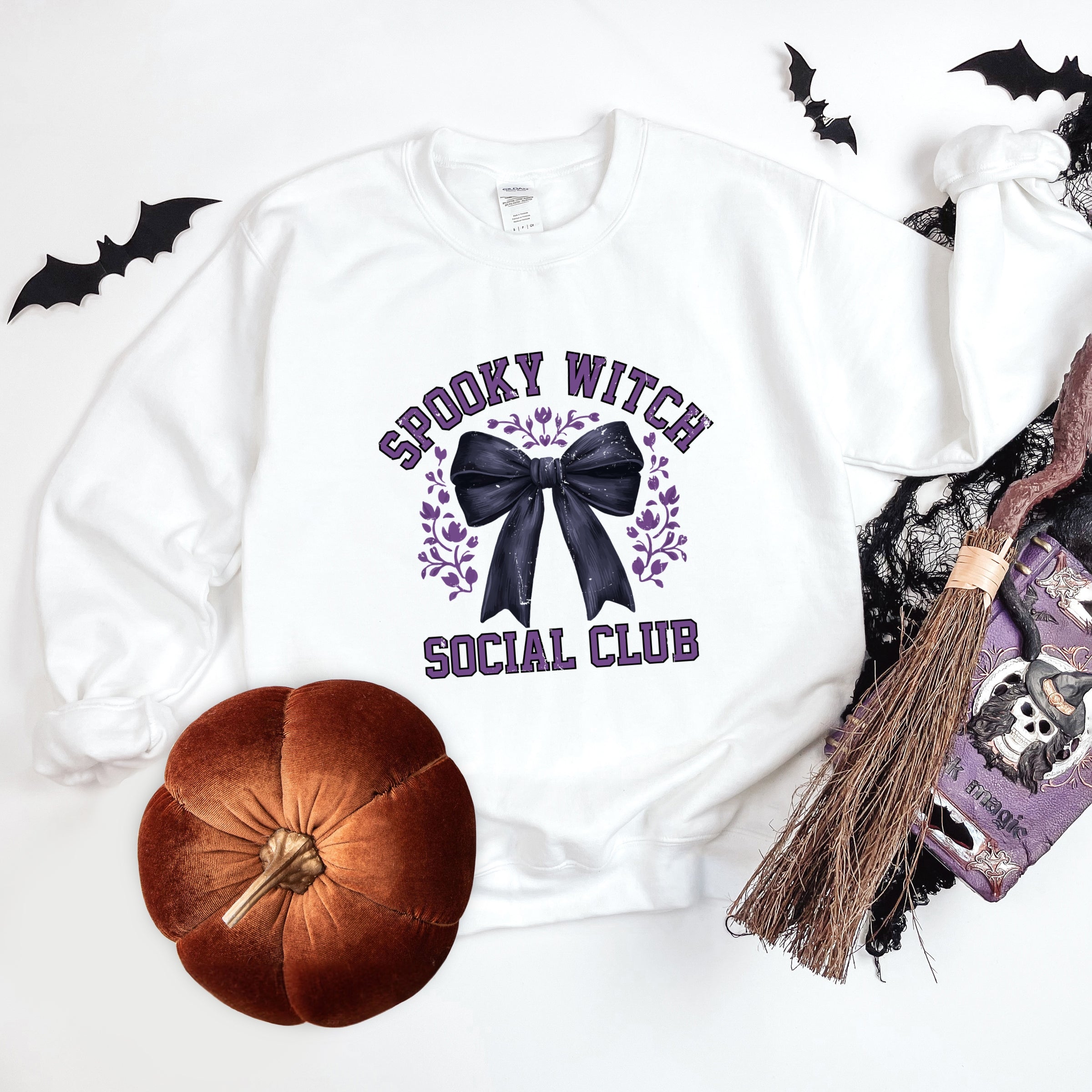 Coquette Spooky Witch Social Club - Women's Graphic Sweatshirt
