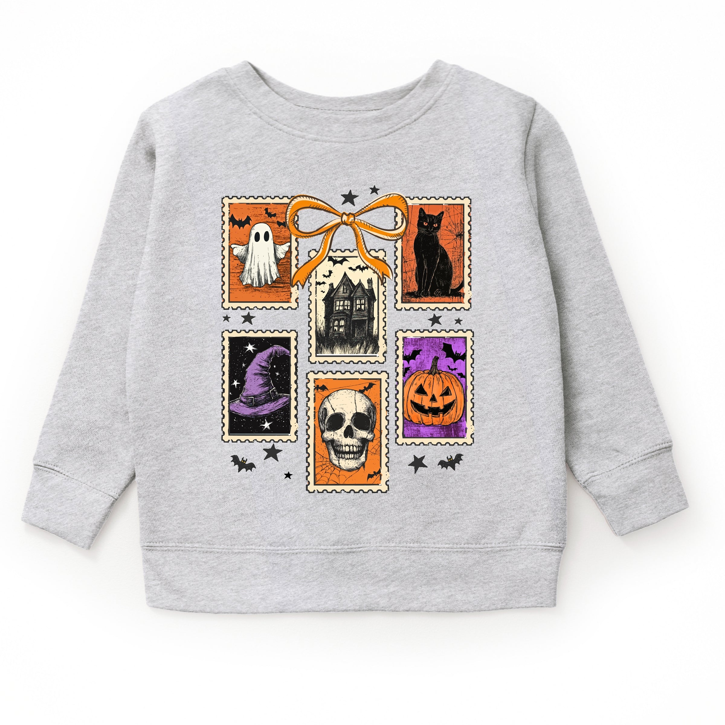 Coquette Halloween Stamps - Toddler Graphic Sweatshirt and Youth Graphic Sweatshirt