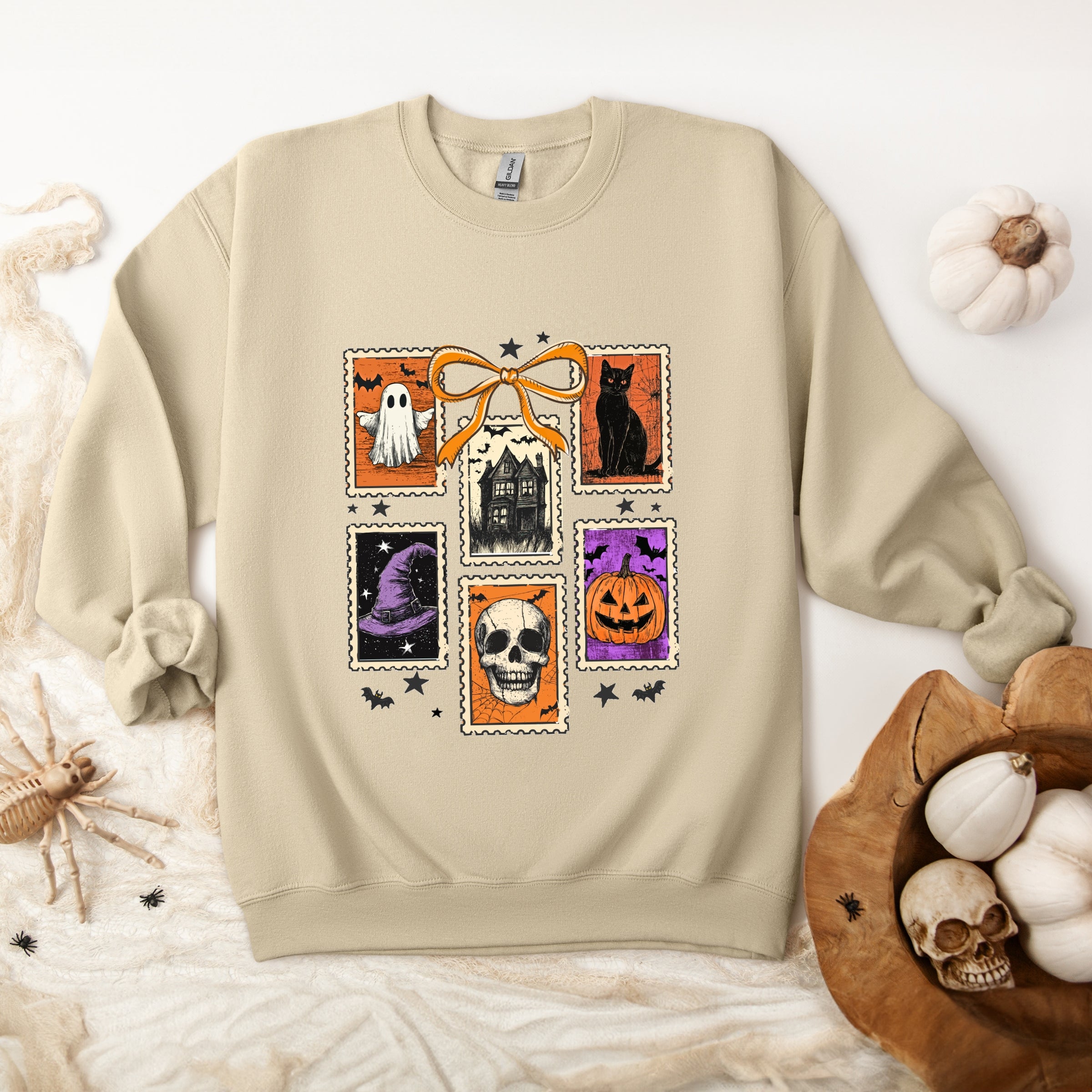 Coquette Halloween Stamps - Women's Graphic Sweatshirt