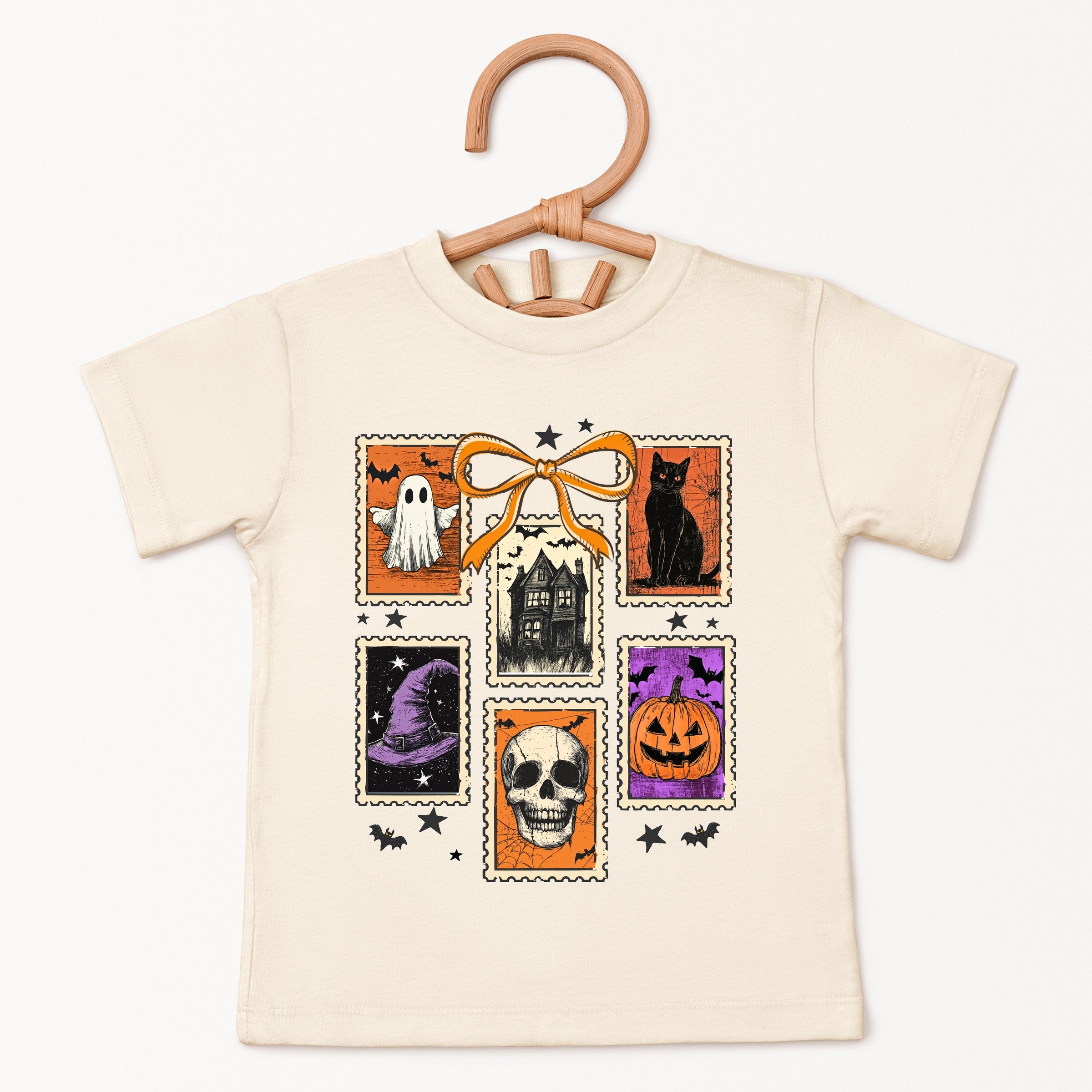 Coquette Halloween Stamps - Youth Short Sleeve Graphic T-Shirt and Toddler Short Sleeve Graphic T-Shirt