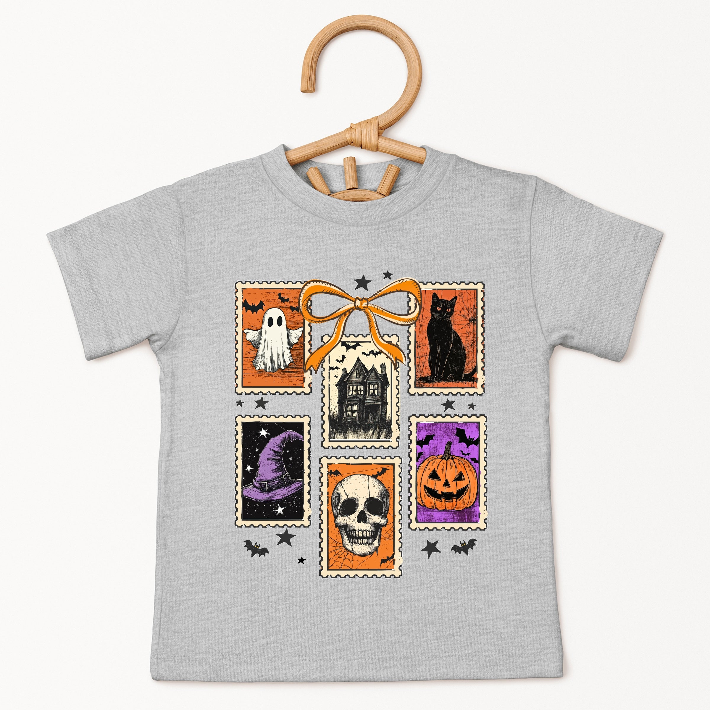 Coquette Halloween Stamps - Youth Short Sleeve Graphic T-Shirt and Toddler Short Sleeve Graphic T-Shirt