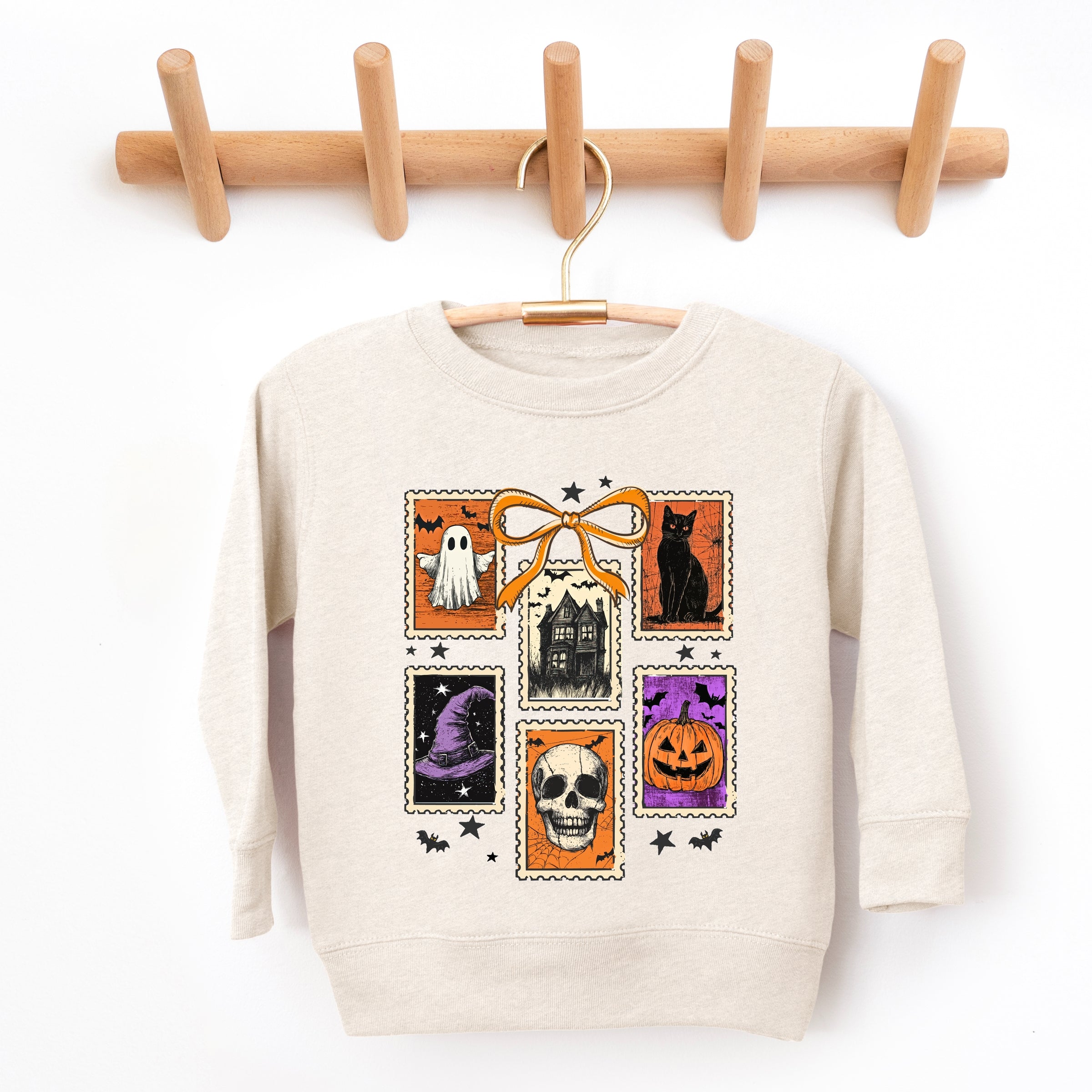 Coquette Halloween Stamps - Toddler Graphic Sweatshirt and Youth Graphic Sweatshirt