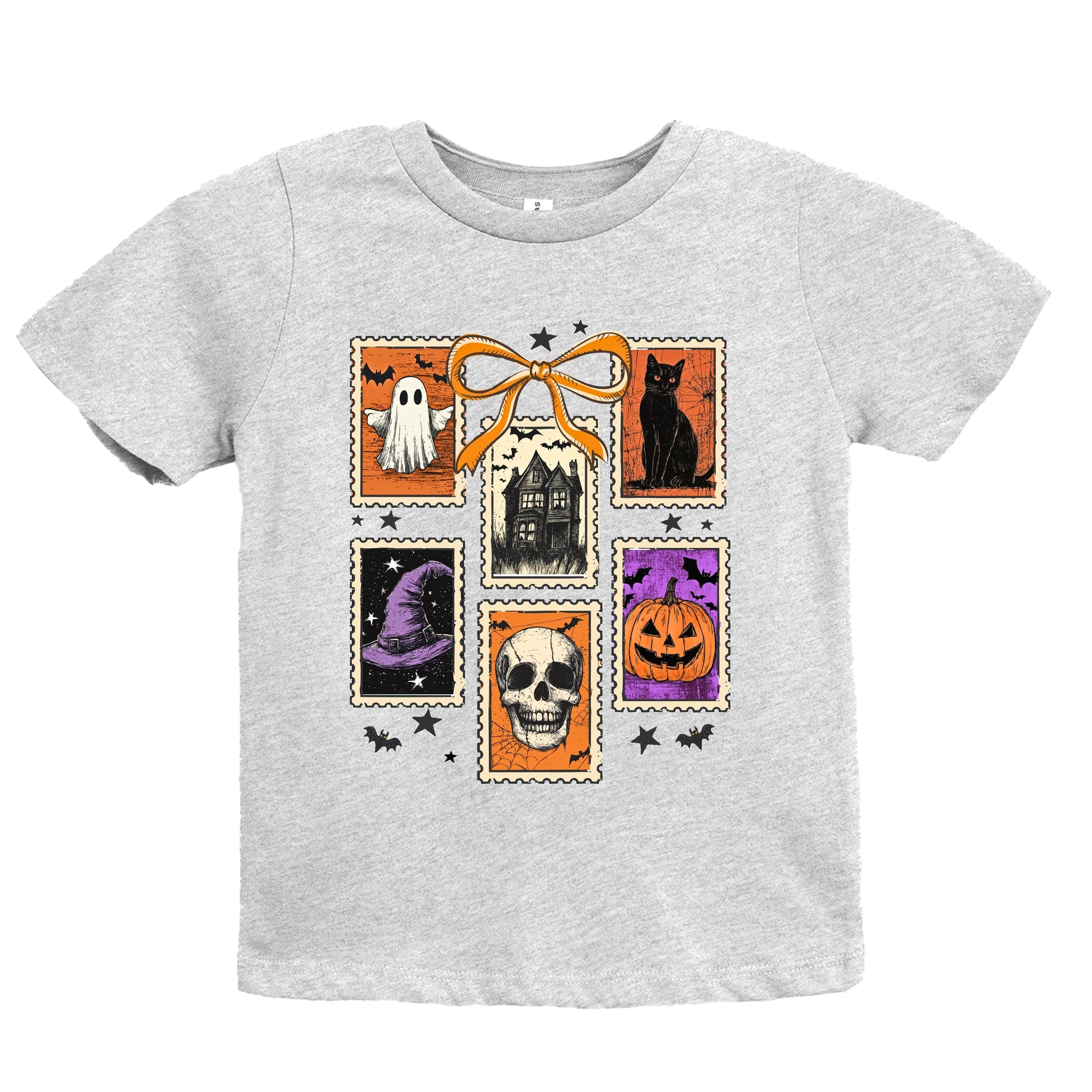 Coquette Halloween Stamps - Youth Short Sleeve Graphic T-Shirt and Toddler Short Sleeve Graphic T-Shirt