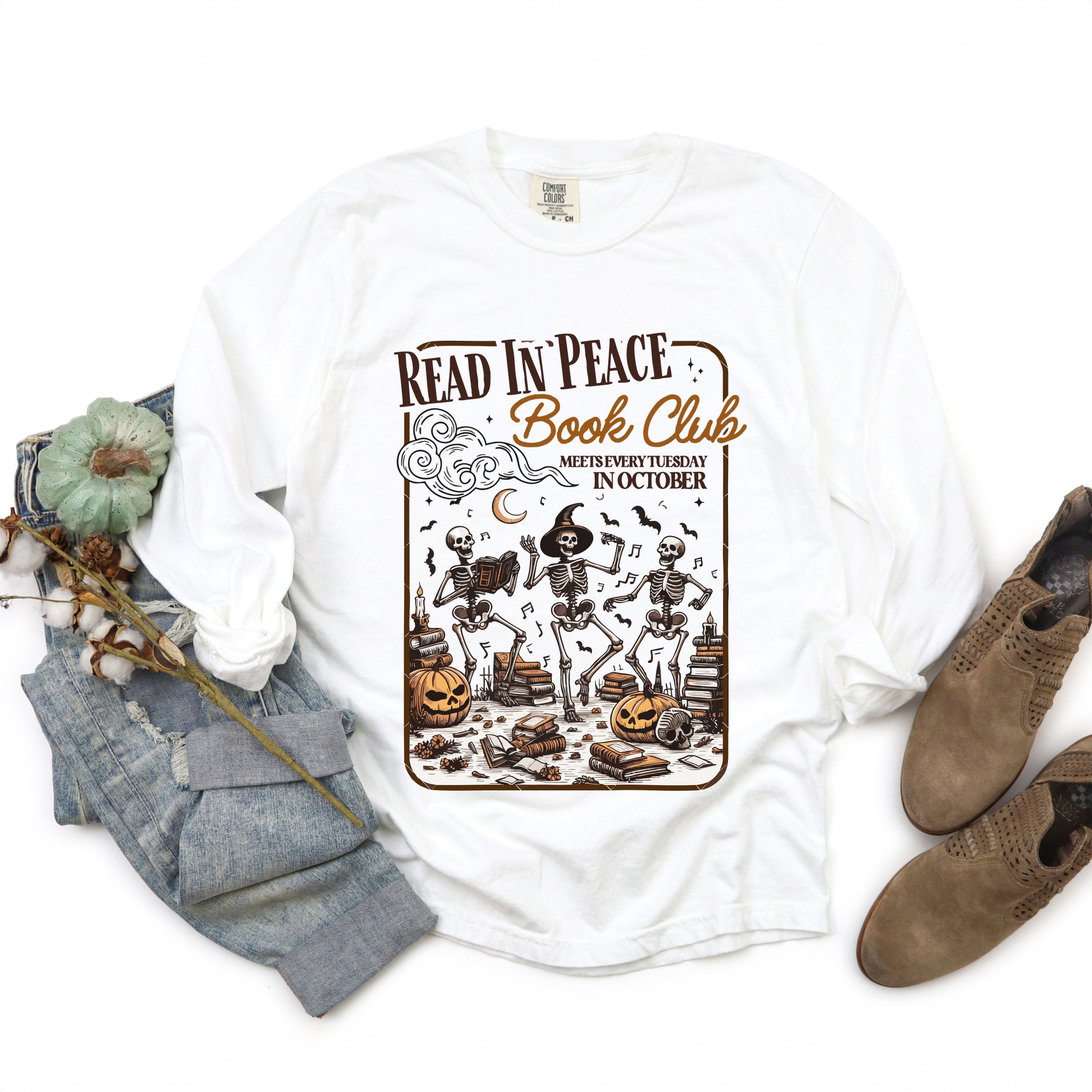 Read In Peace Book Club - Garment Dyed Long Sleeve