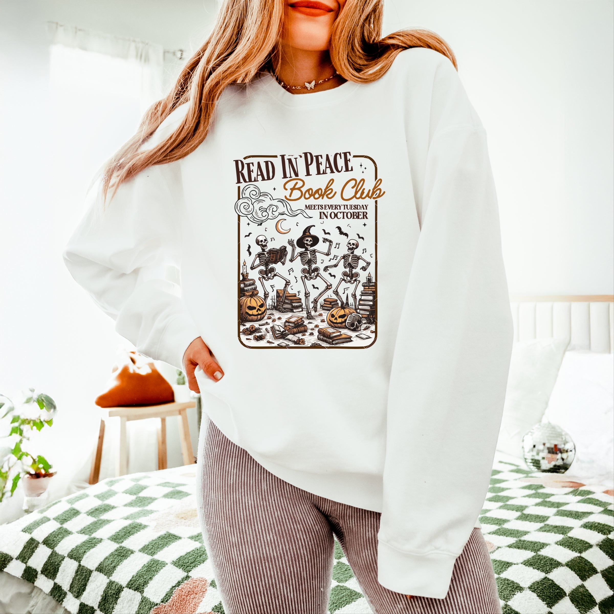 Read In Peace Book Club - Lightweight Garment Dyed Sweatshirt