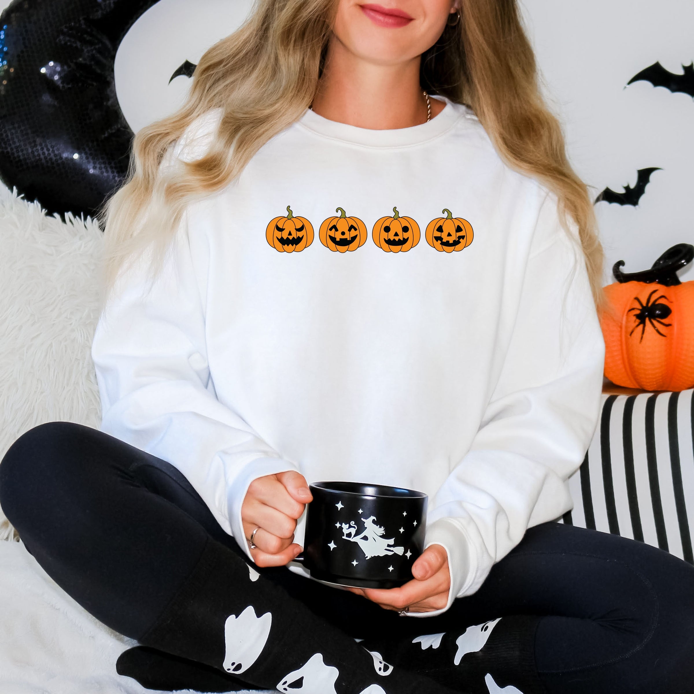Four Pumpkins - Women's Graphic Sweatshirt