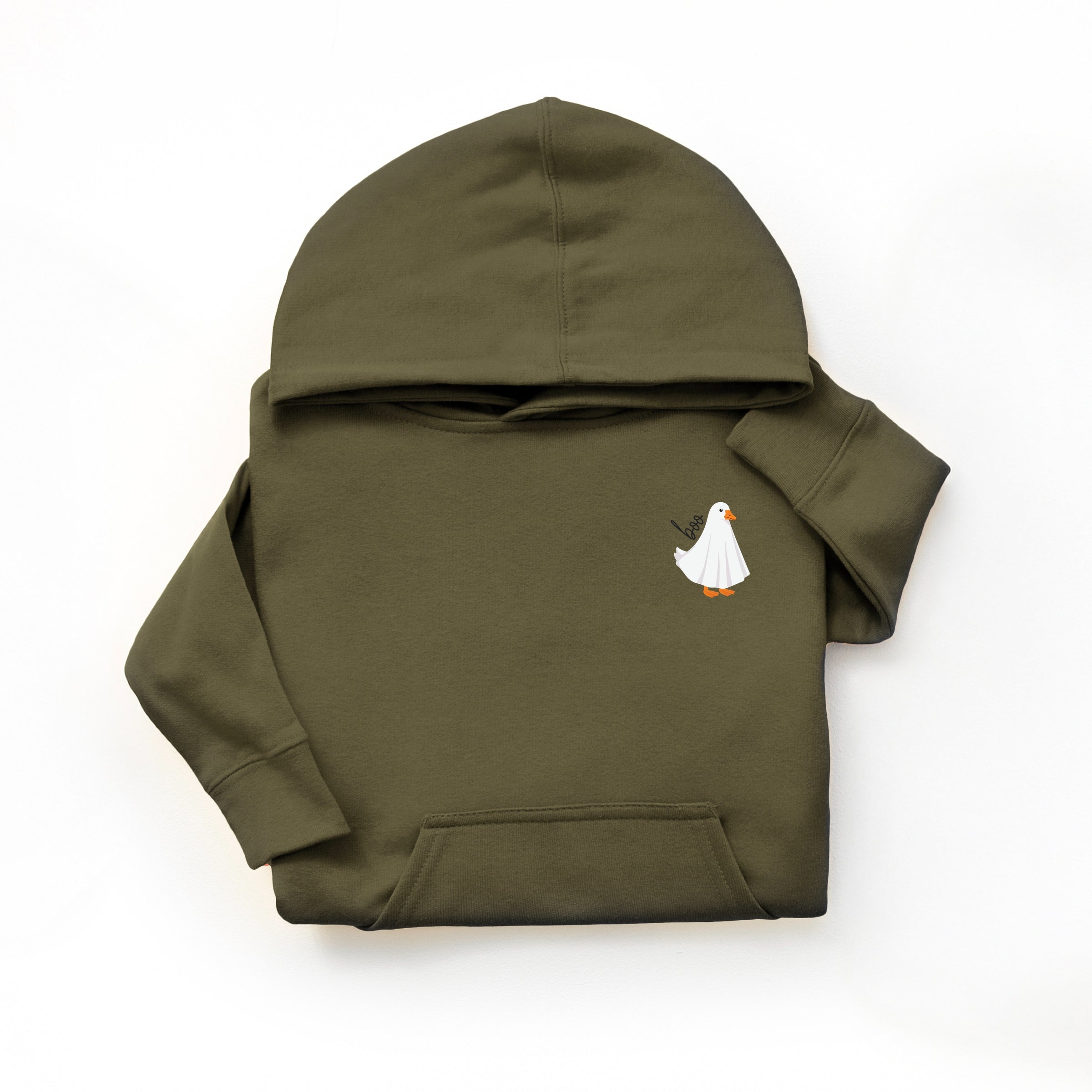 Boo Ghost Goose - Toddler Hoodie and Youth Graphic Hoodie