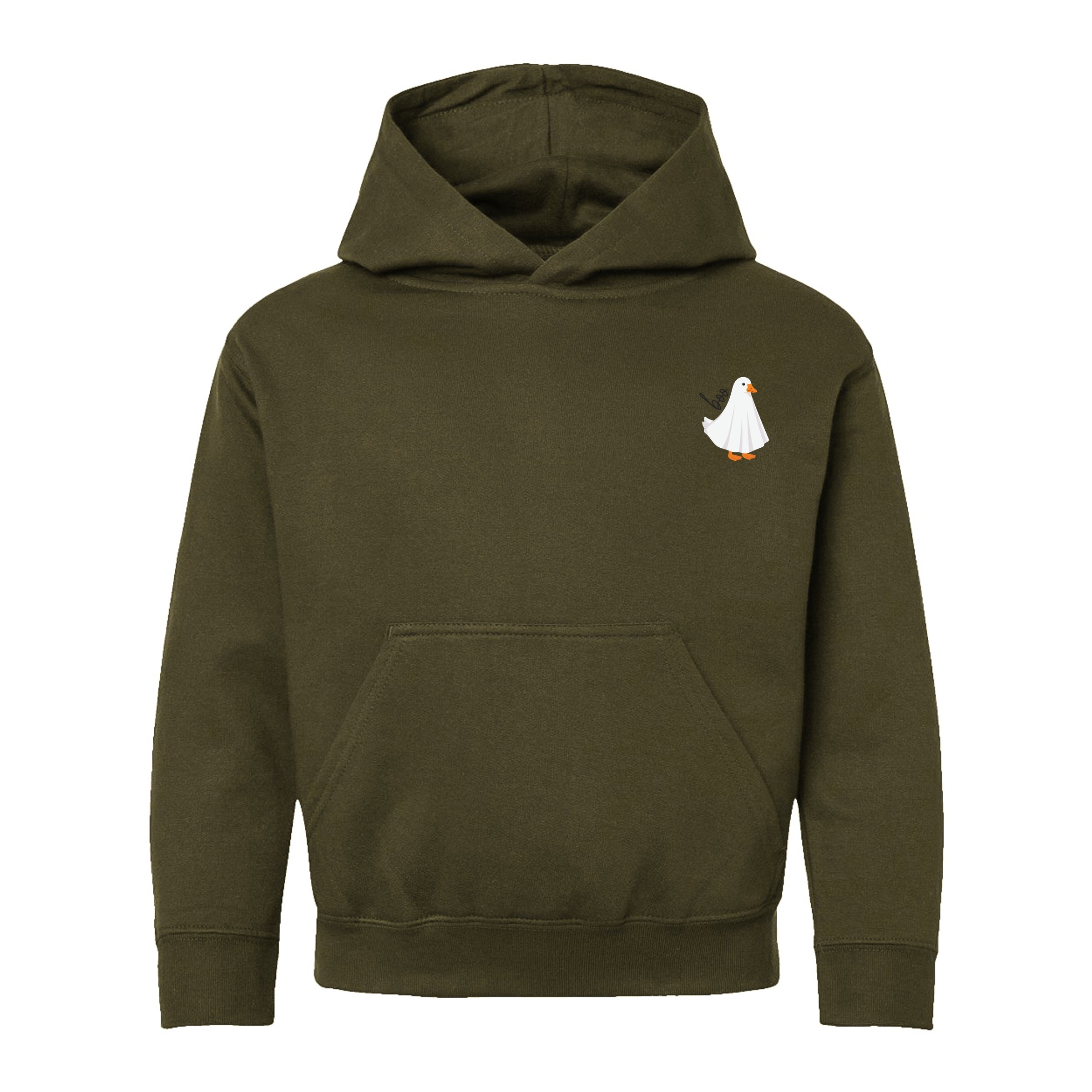 Boo Ghost Goose - Toddler Hoodie and Youth Graphic Hoodie
