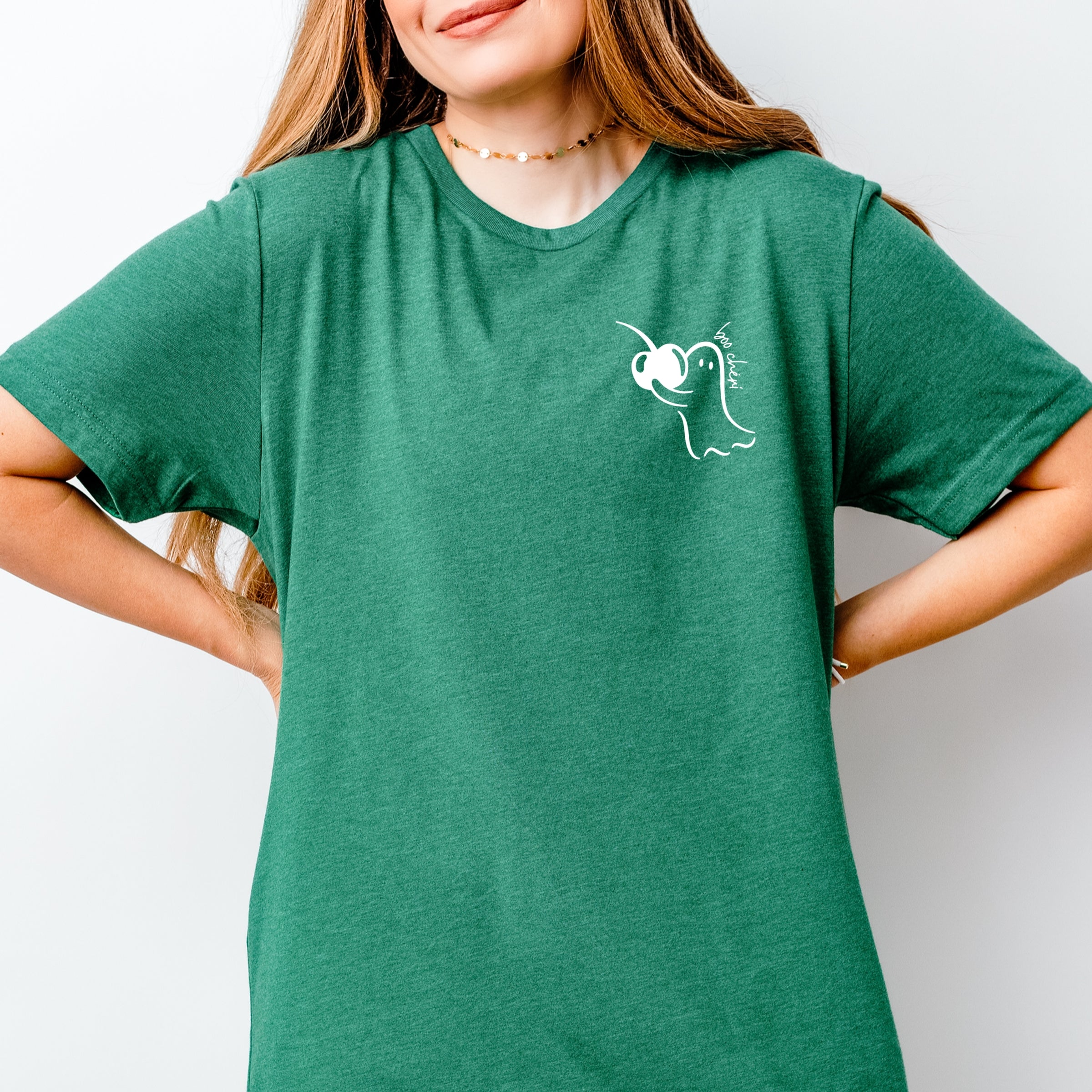 Boo Cheri Ghost - Women's Short Sleeve Graphic T-Shirt
