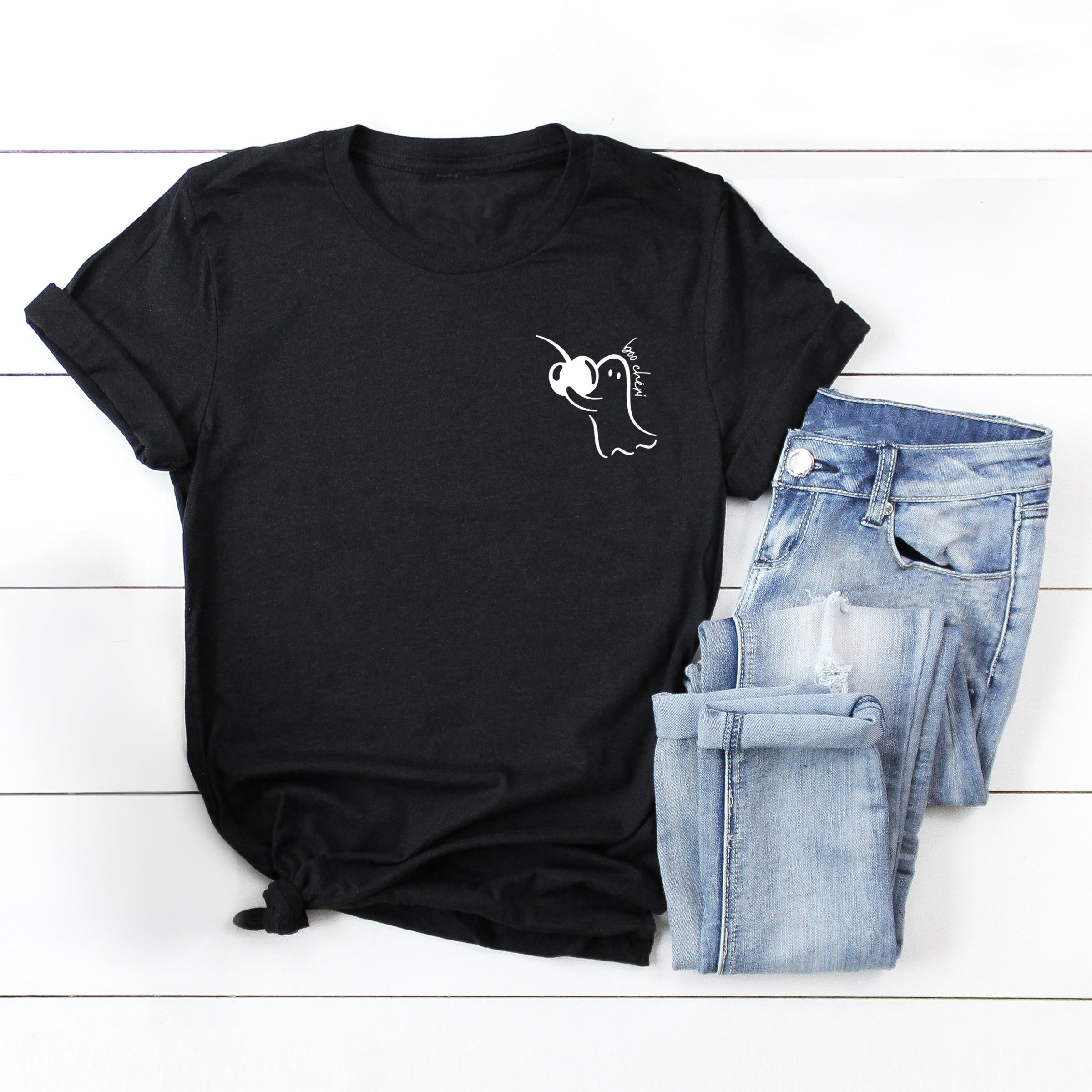 Boo Cheri Ghost - Women's Short Sleeve Graphic T-Shirt