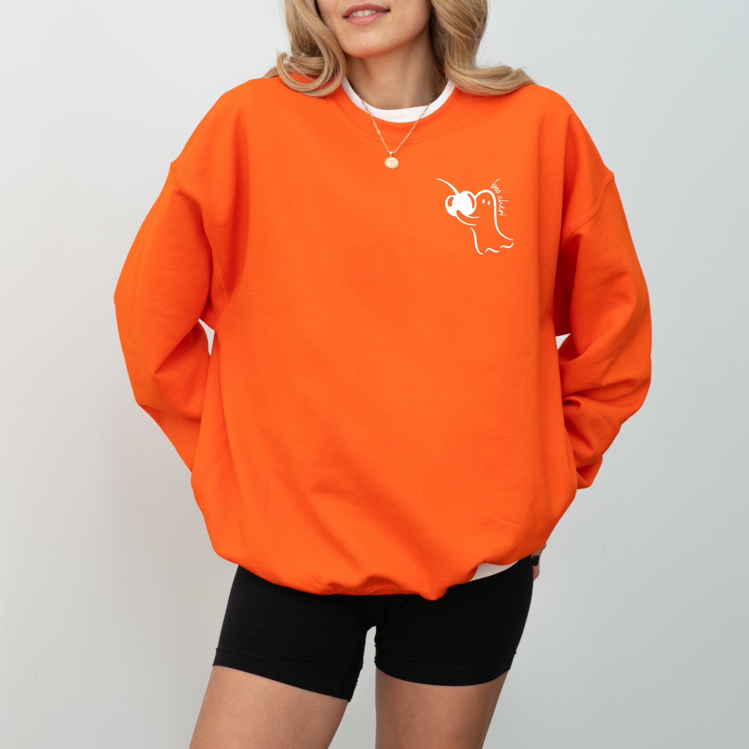 Boo Cheri Ghost - Women's Graphic Sweatshirt