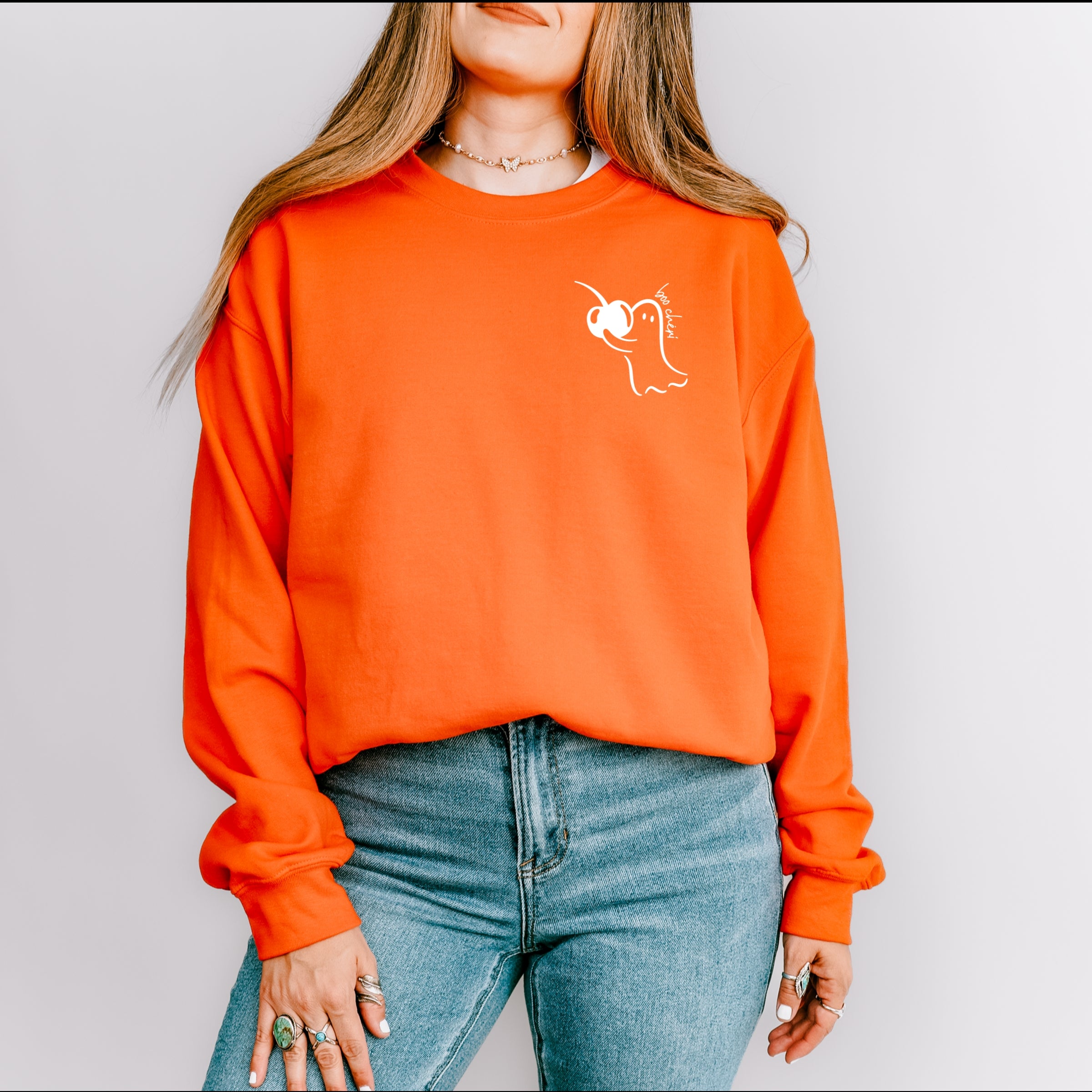 Boo Cheri Ghost - Women's Graphic Sweatshirt