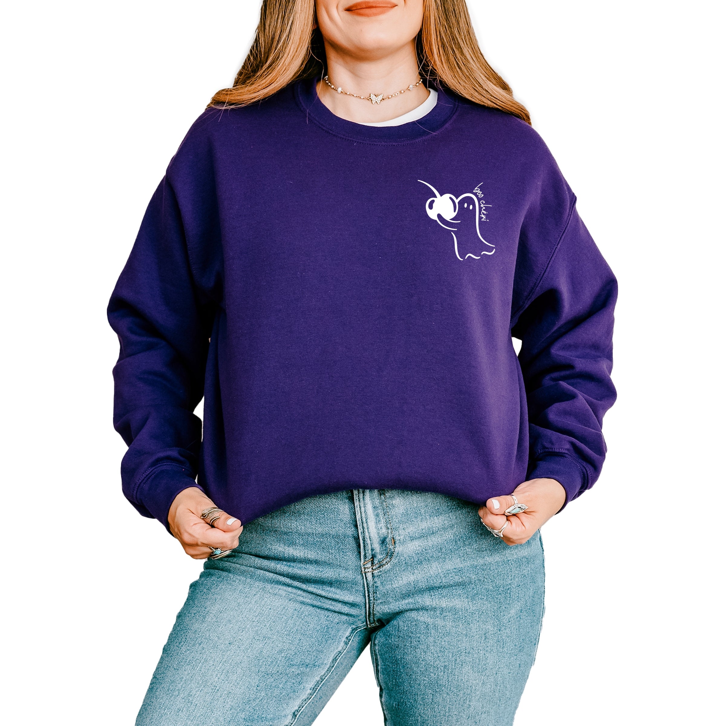 Boo Cheri Ghost - Women's Graphic Sweatshirt