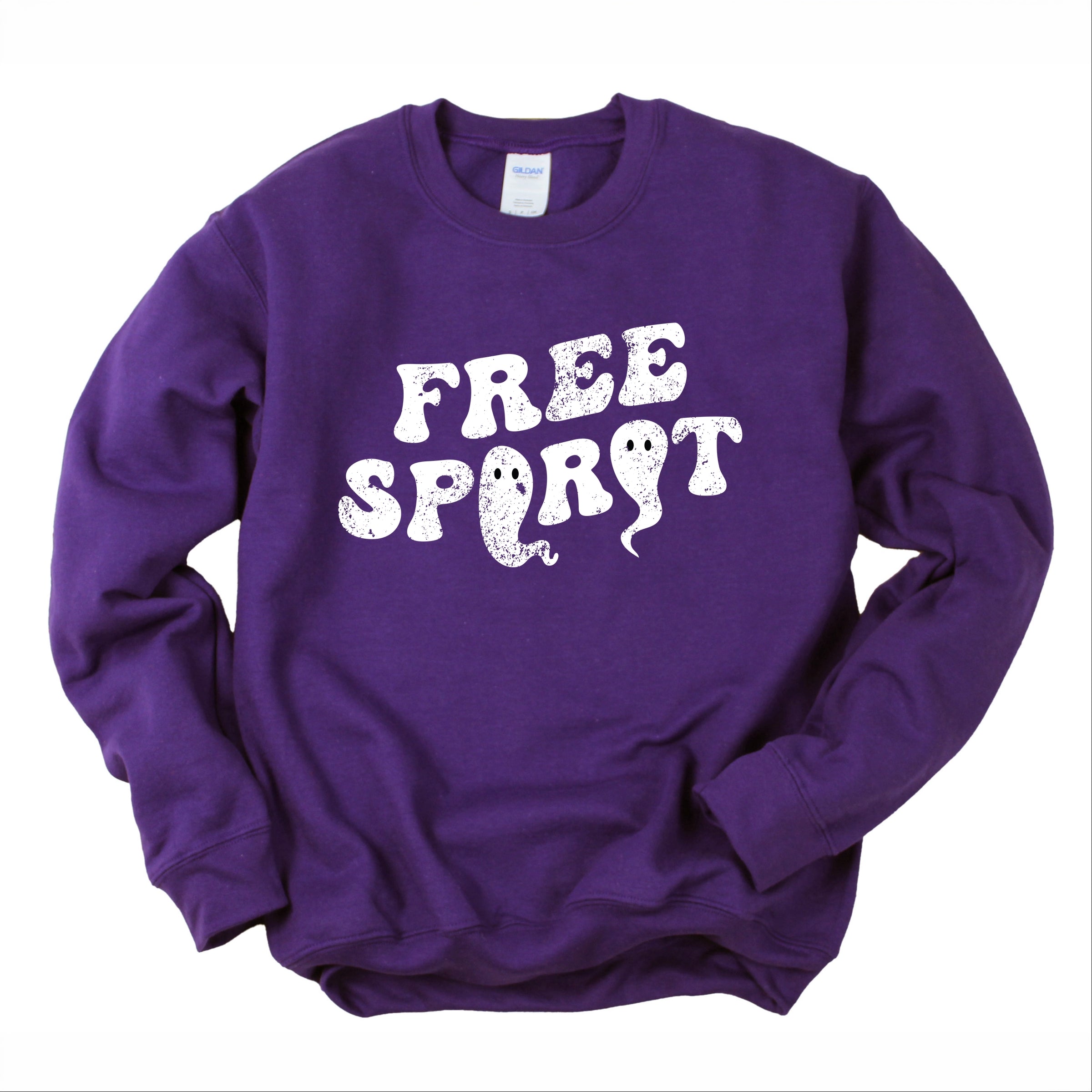 Free Spirit Ghost Distressed - Women's Graphic Sweatshirt
