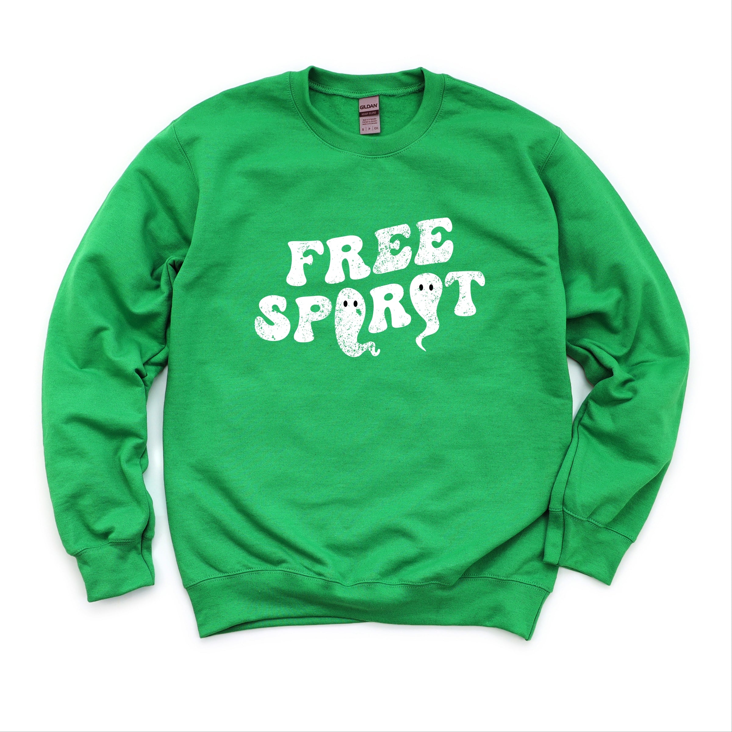 Free Spirit Ghost Distressed - Women's Graphic Sweatshirt