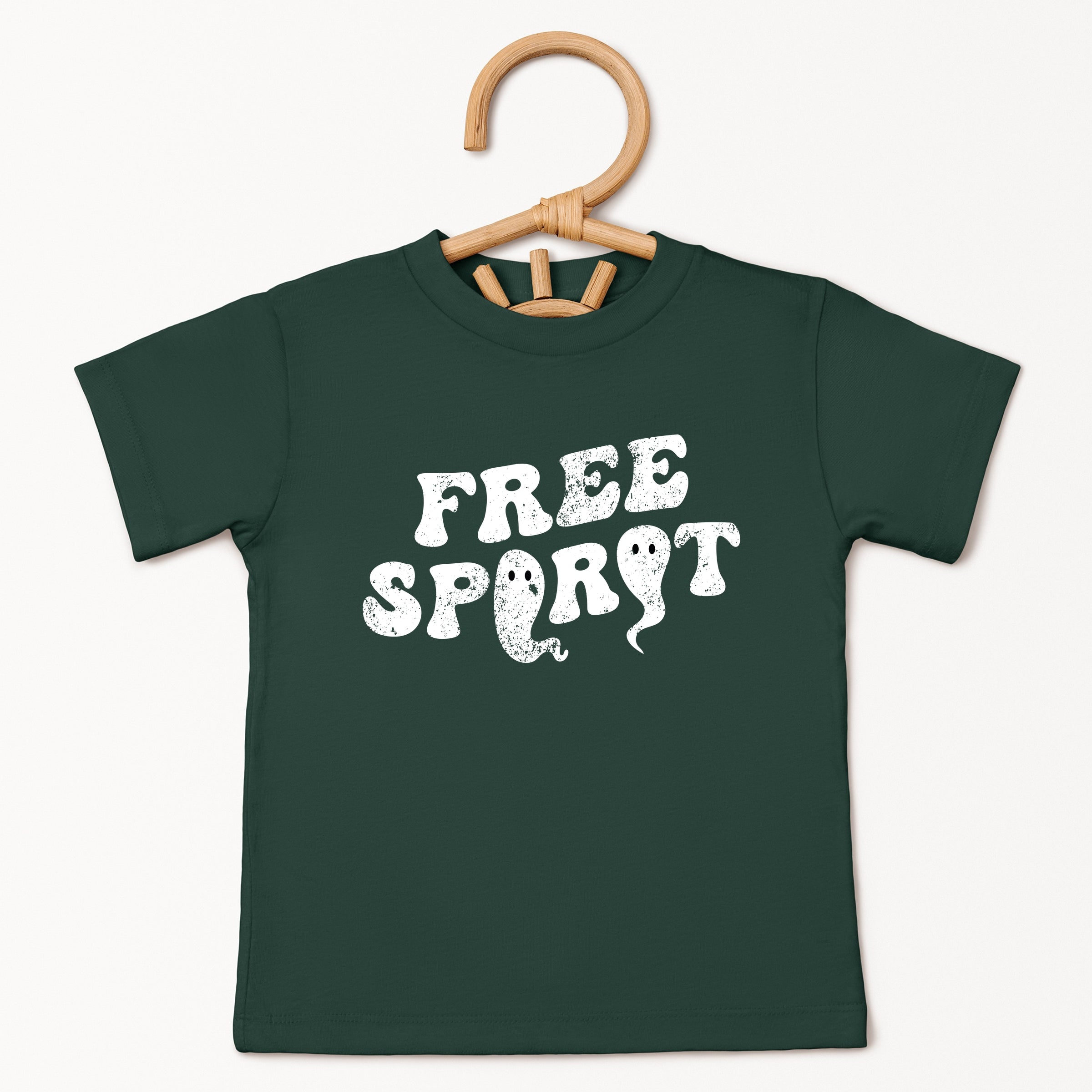 Free Spirit Ghost Distressed - Toddler Short Sleeve Graphic T-Shirt