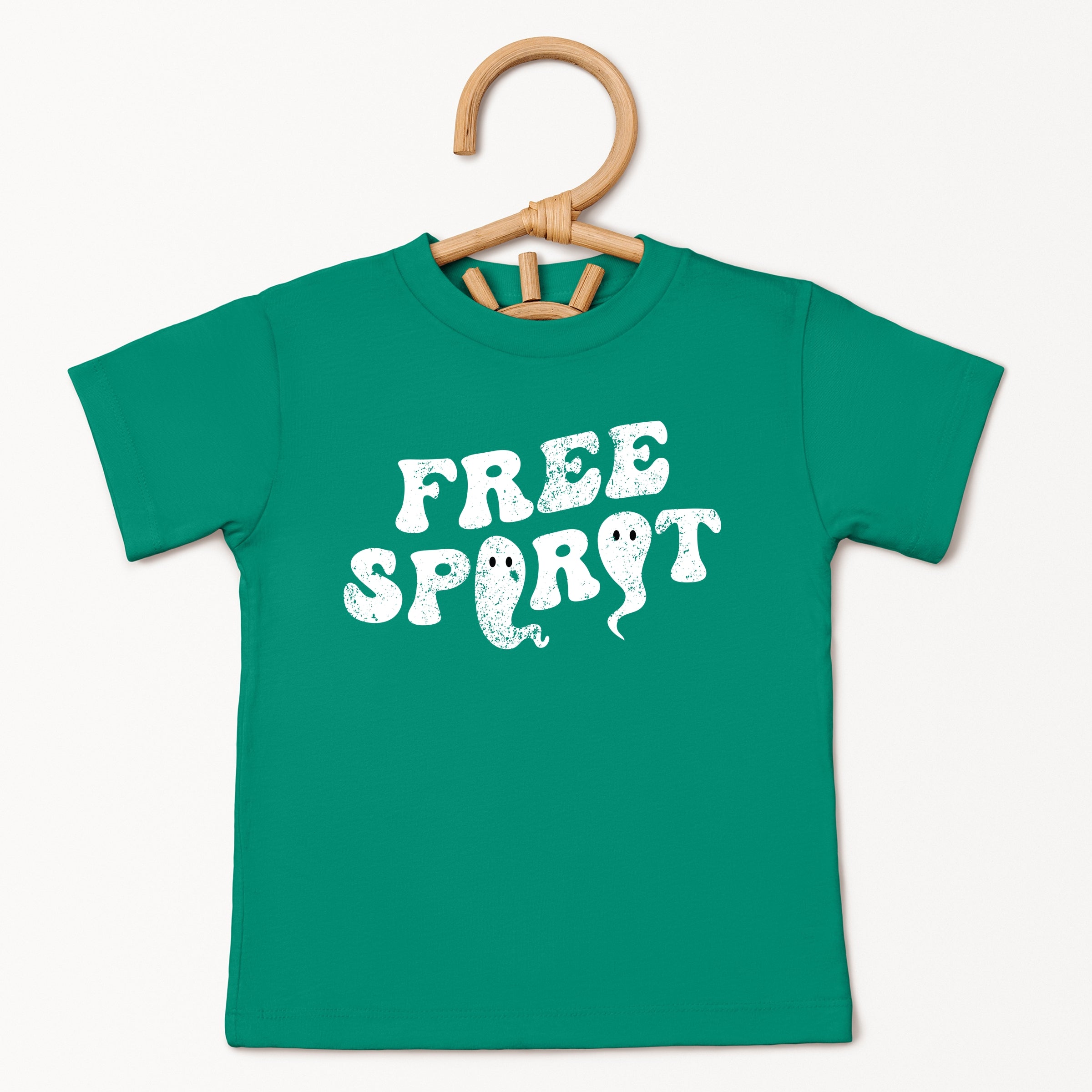 Free Spirit Ghost Distressed - Toddler Short Sleeve Graphic T-Shirt