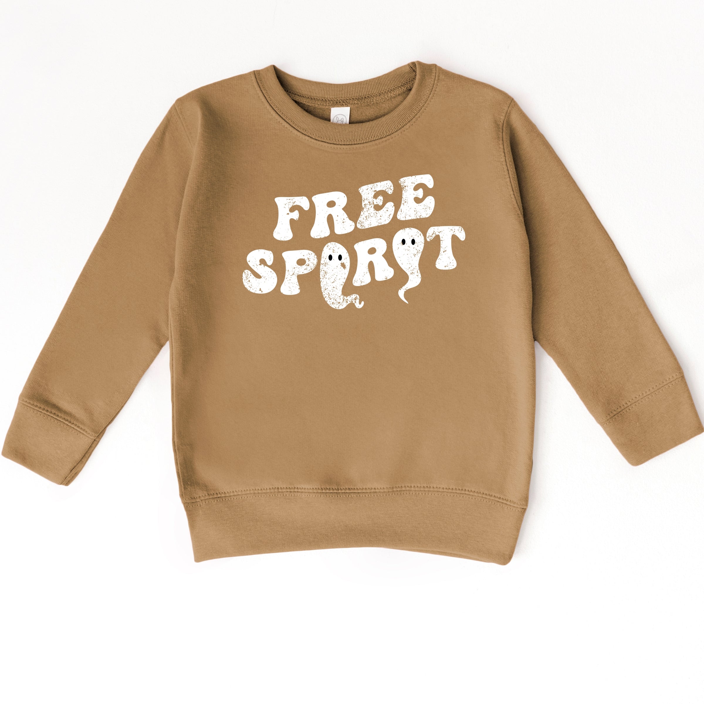 Free Spirit Ghost Distressed - Toddler Graphic Sweatshirt