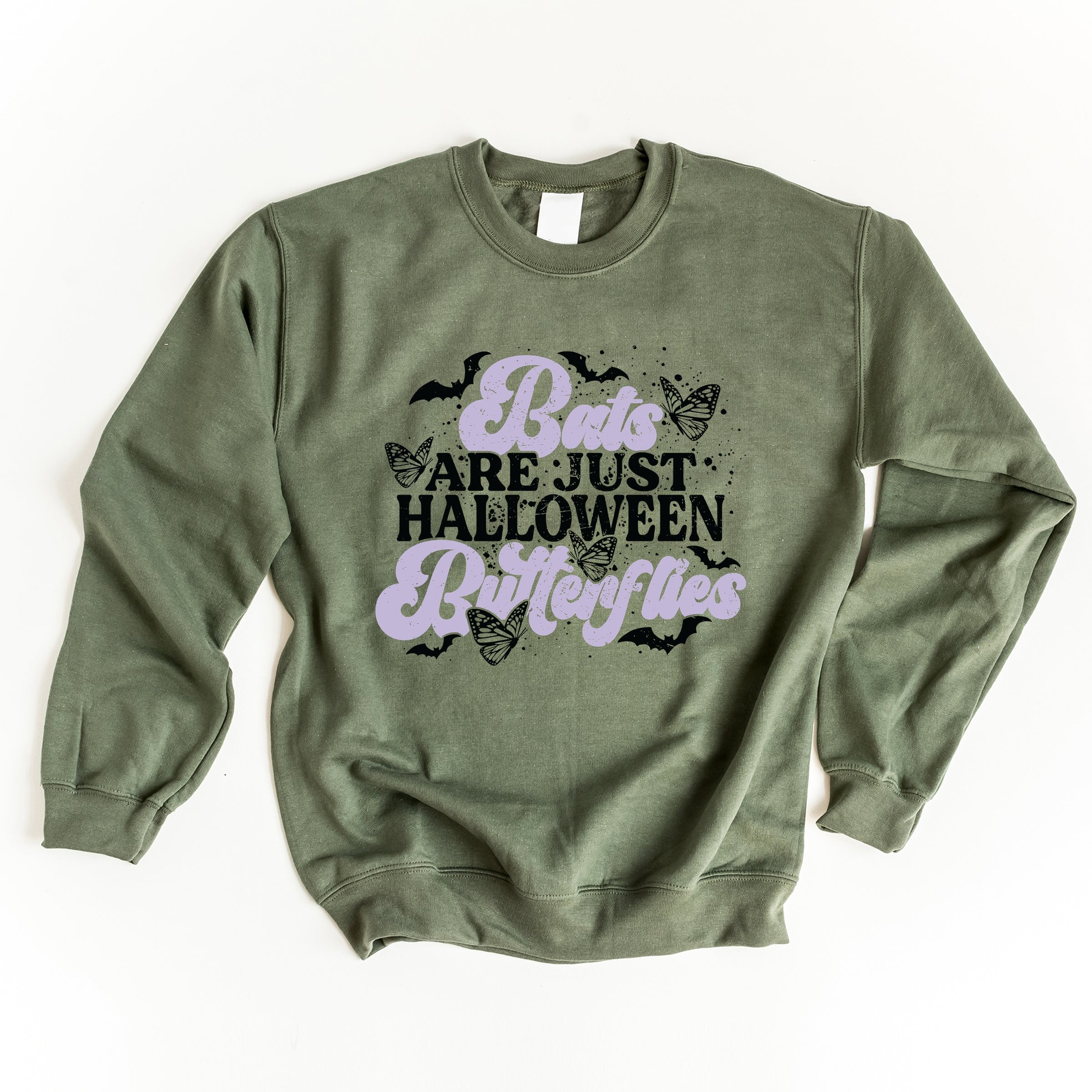 Bats Are Just Halloween Butterflies - Womens Sweatshirt