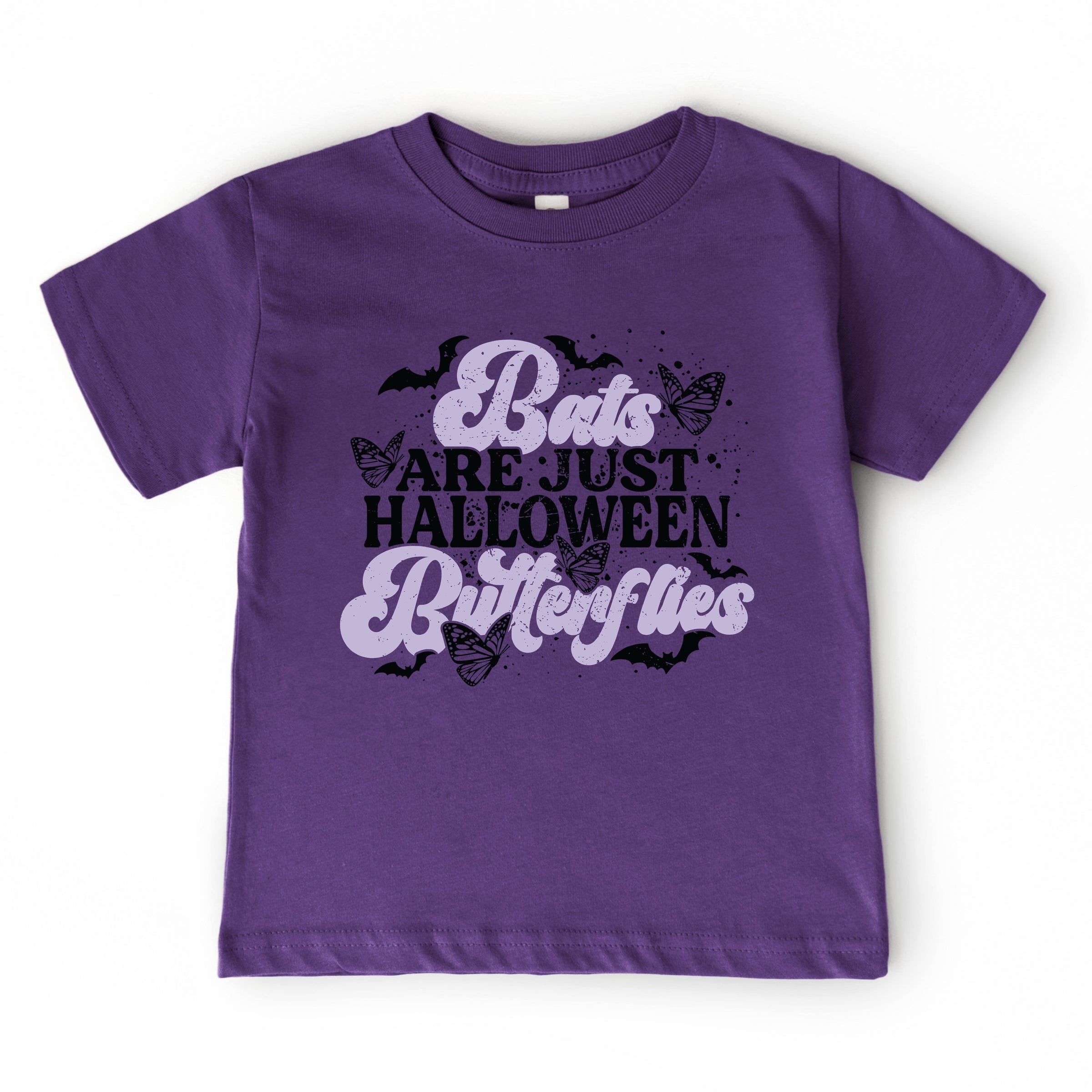 Bats Are Just Halloween Butterflies - Youth Short Sleeve Graphic T-Shirt and Toddler Short Sleeve Graphic T-Shirt