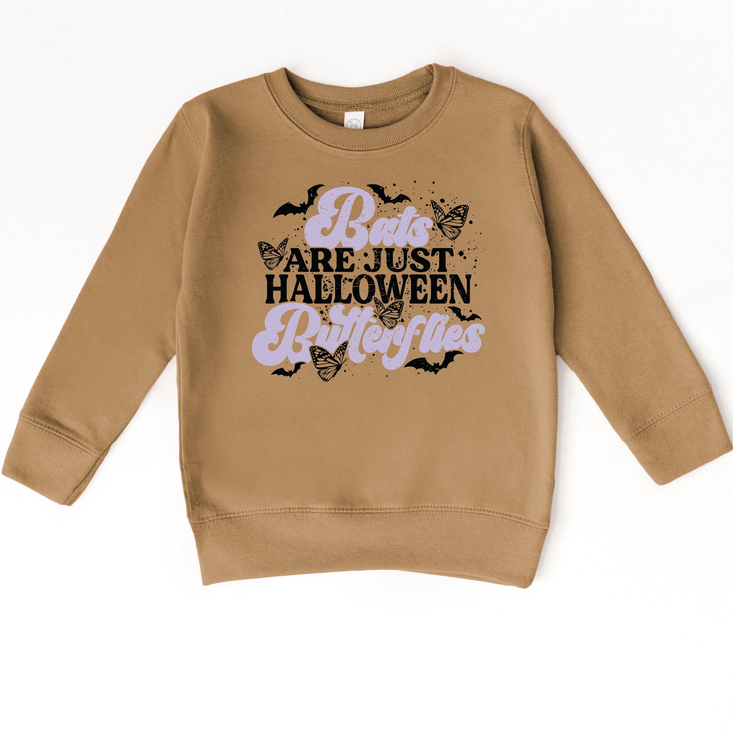 Bats Are Just Halloween Butterflies - Toddler Graphic Sweatshirt