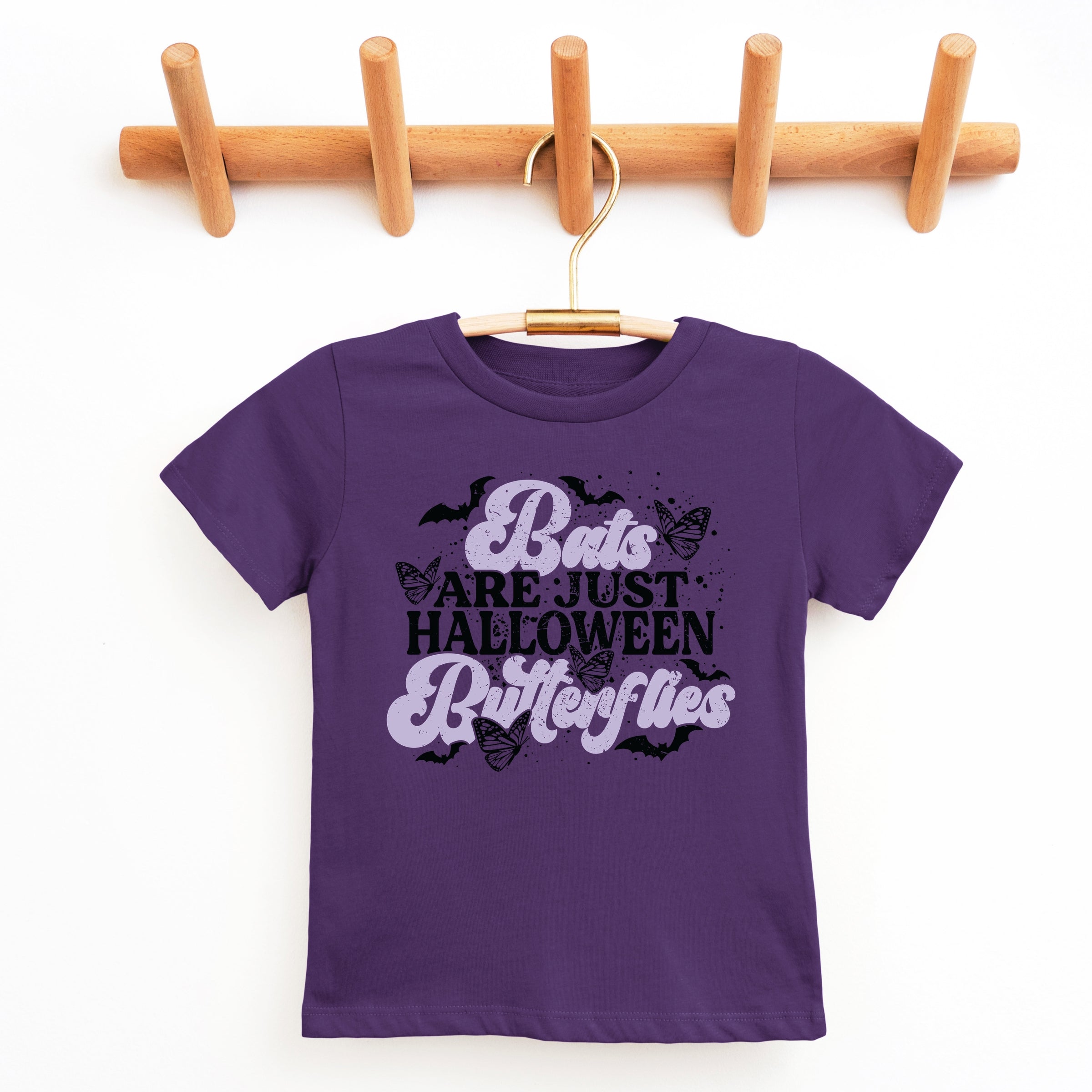 Bats Are Just Halloween Butterflies - Youth Short Sleeve Graphic T-Shirt and Toddler Short Sleeve Graphic T-Shirt