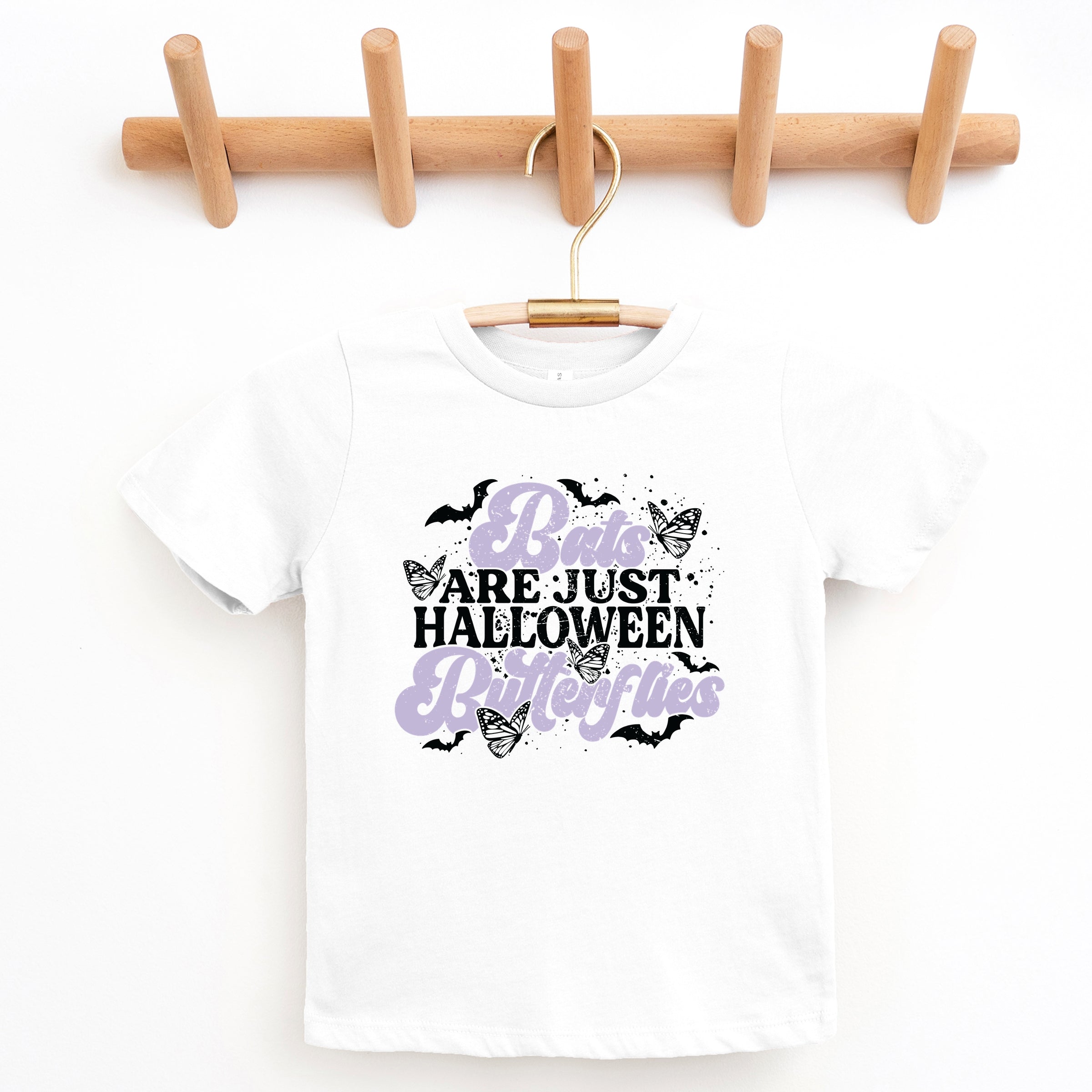 Bats Are Just Halloween Butterflies - Youth Short Sleeve Graphic T-Shirt and Toddler Short Sleeve Graphic T-Shirt