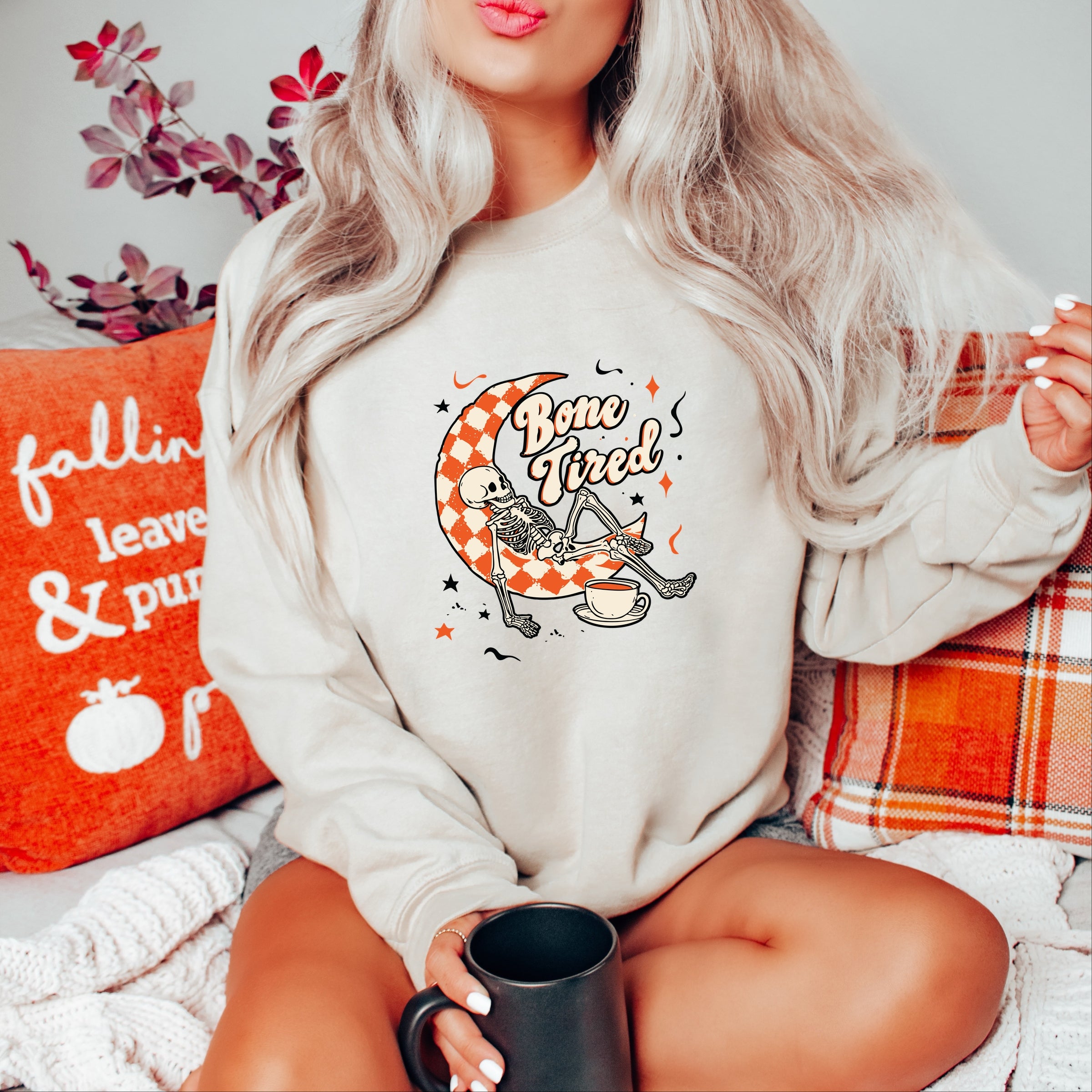 Bone Tired Moon - Womens Sweatshirt