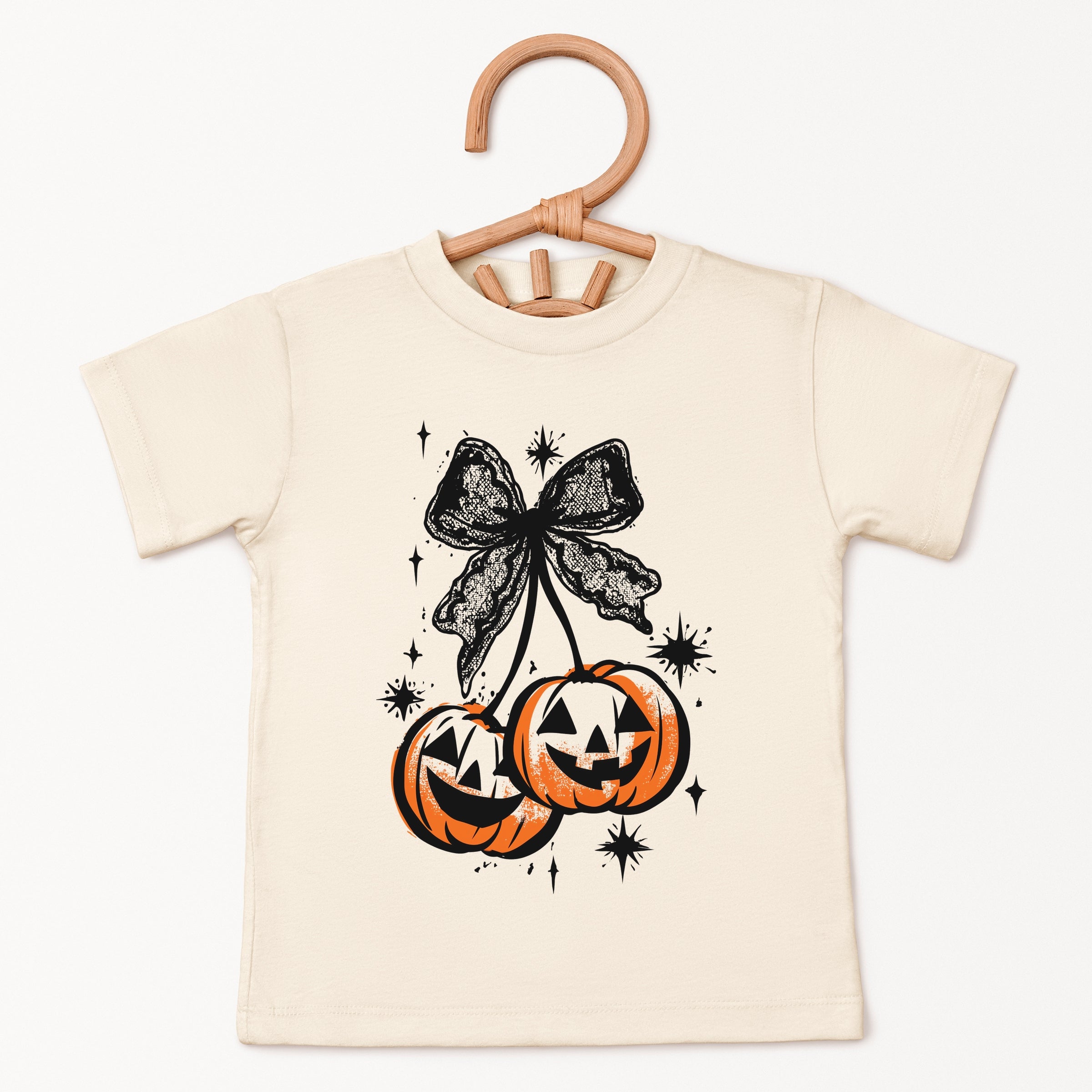 Coquette Pumpkin Cherries - Youth Short Sleeve Graphic T-Shirt and Toddler Short Sleeve Graphic T-Shirt