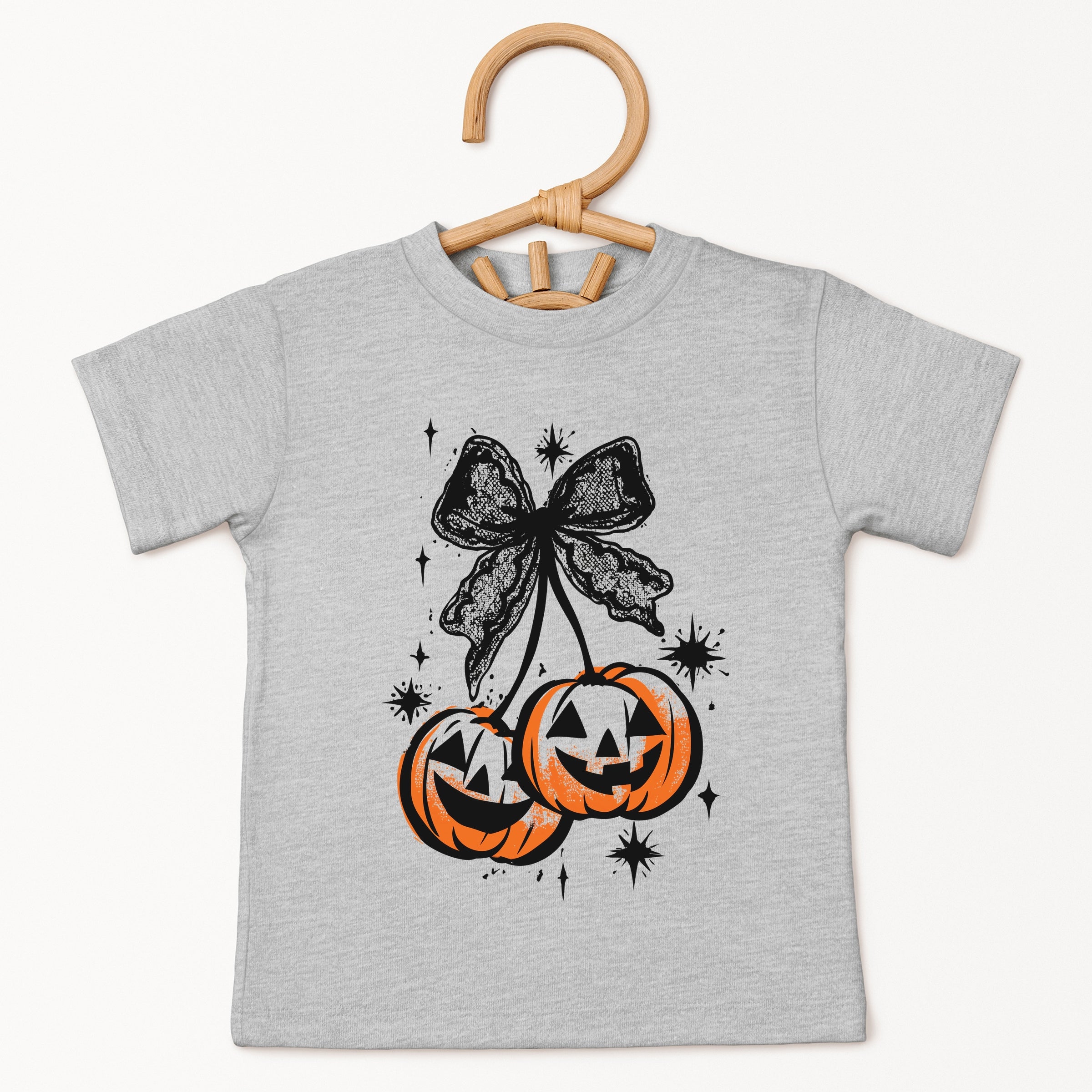 Coquette Pumpkin Cherries - Youth Short Sleeve Graphic T-Shirt and Toddler Short Sleeve Graphic T-Shirt