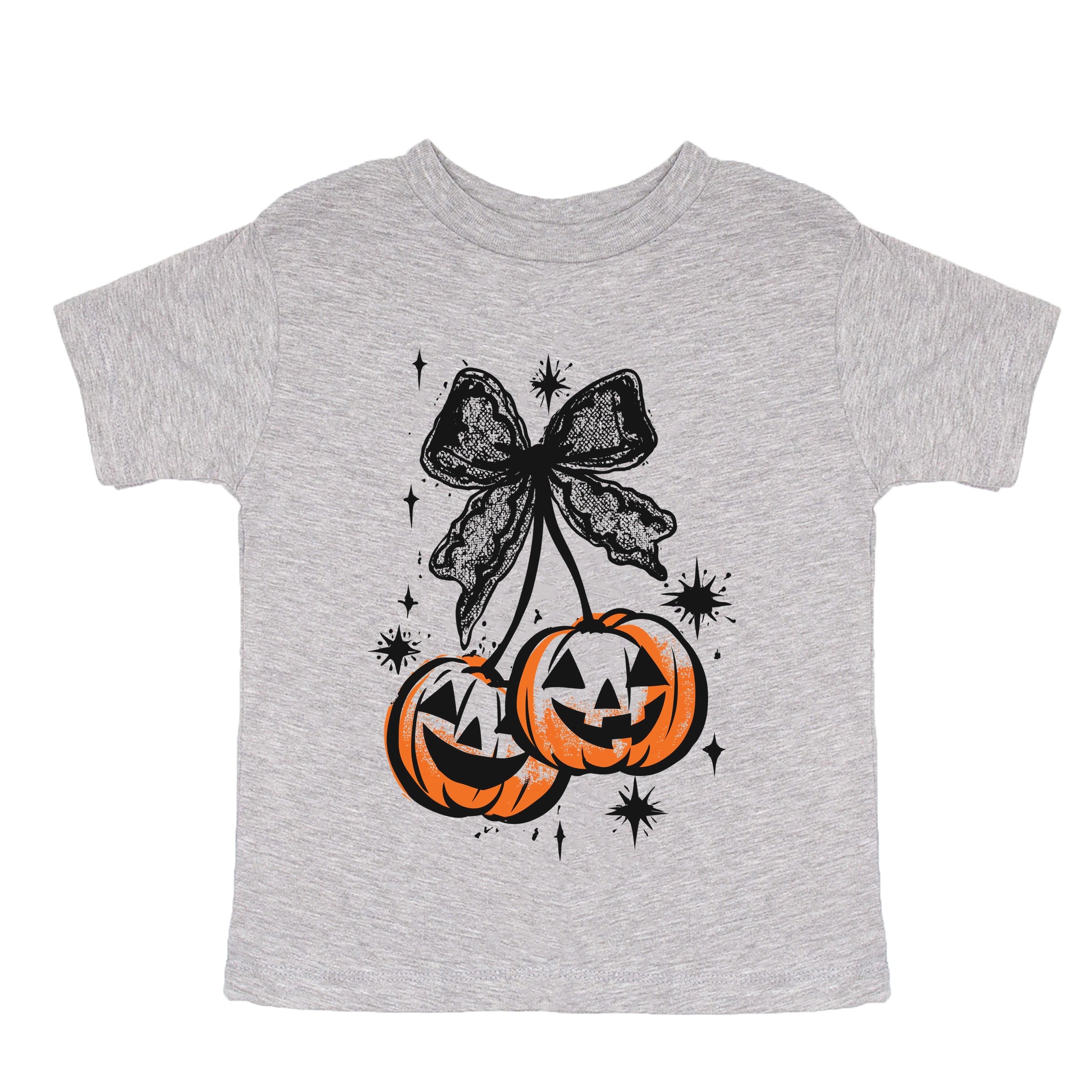 Coquette Pumpkin Cherries - Youth Short Sleeve Graphic T-Shirt and Toddler Short Sleeve Graphic T-Shirt