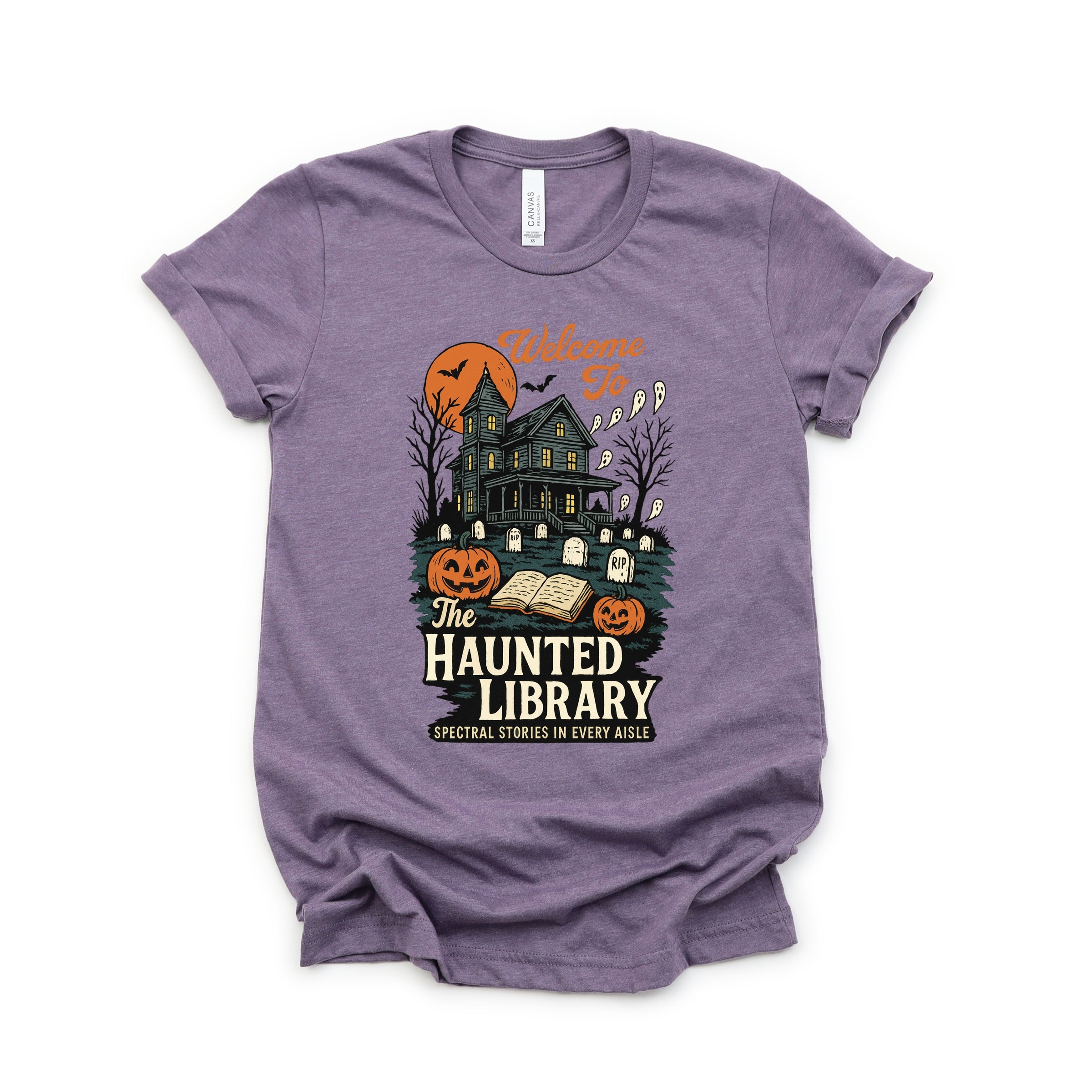 The Haunted Library - Womens Short Sleeve Tee