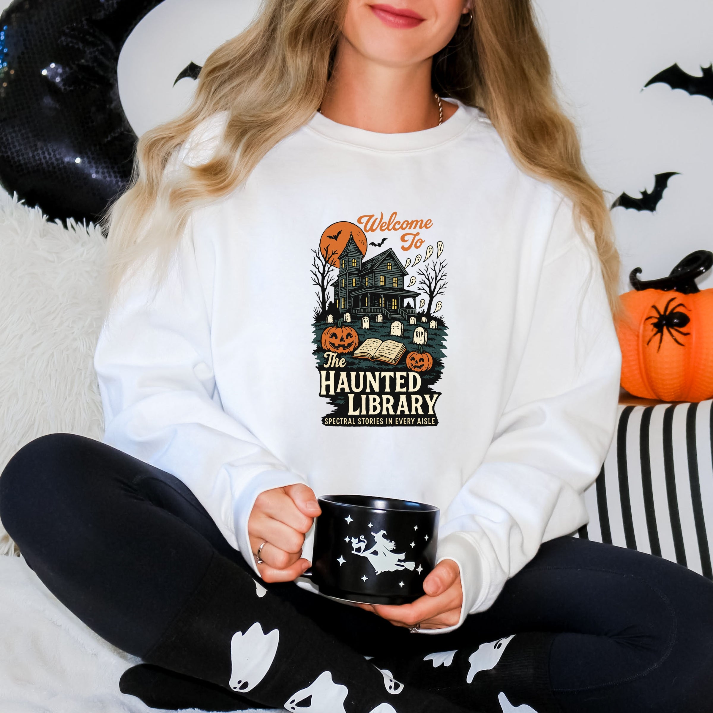 The Haunted Library - Womens Sweatshirt