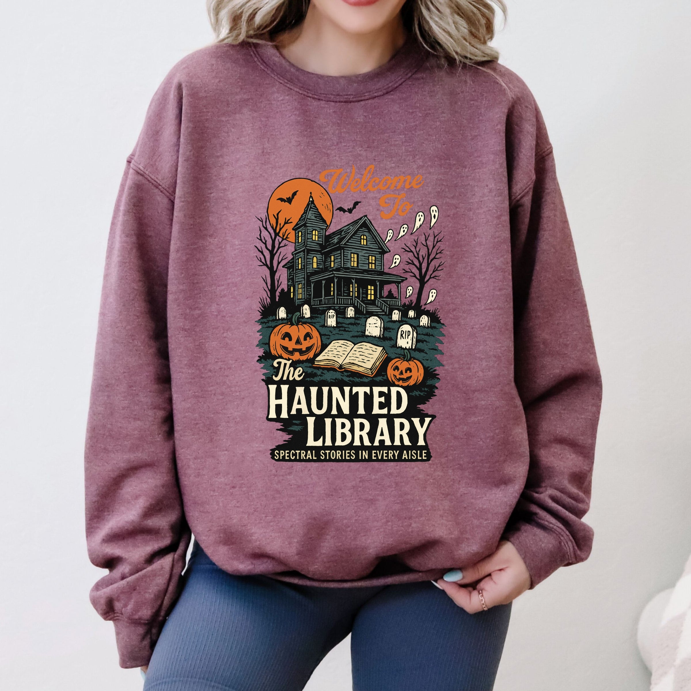 The Haunted Library - Womens Sweatshirt