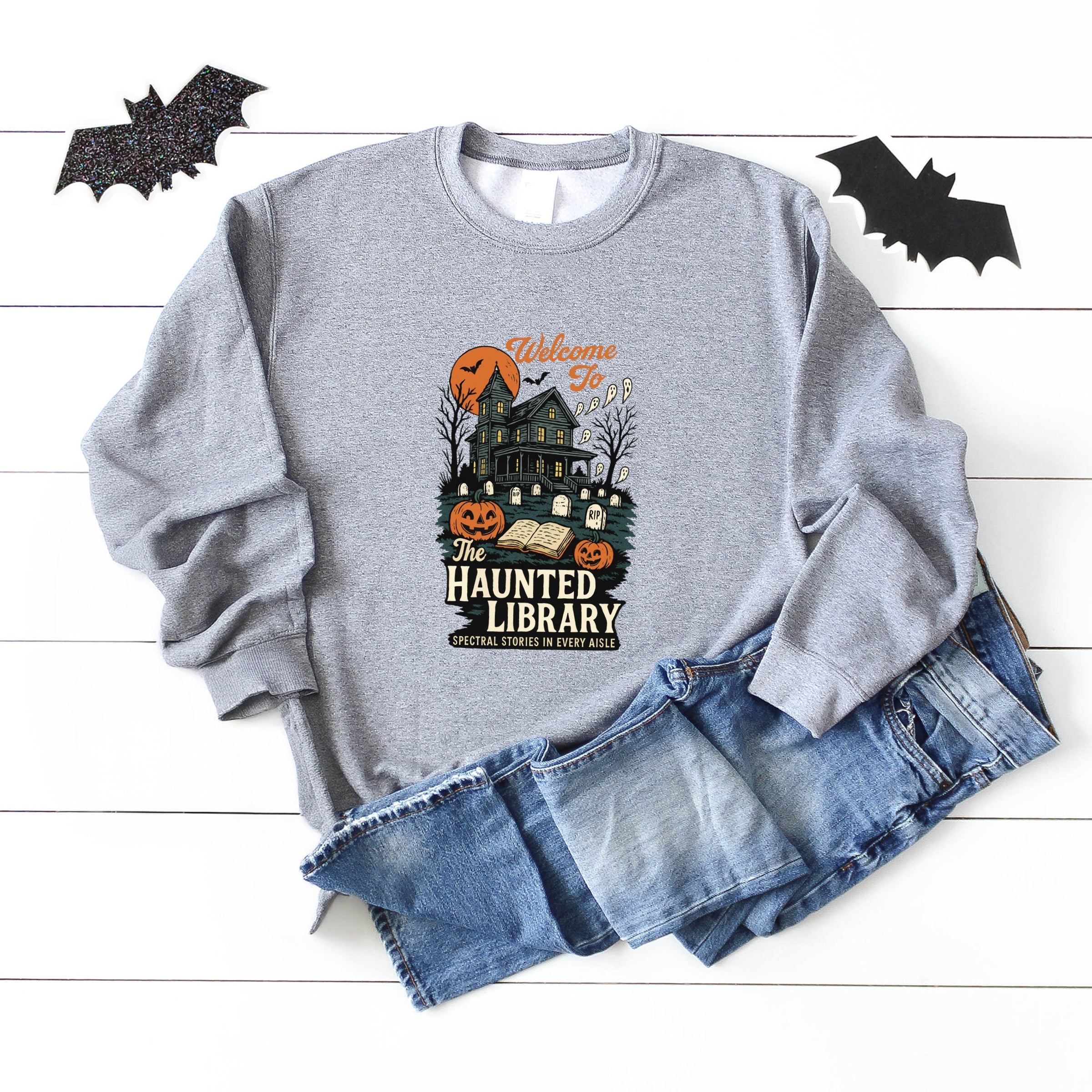 The Haunted Library - Womens Sweatshirt