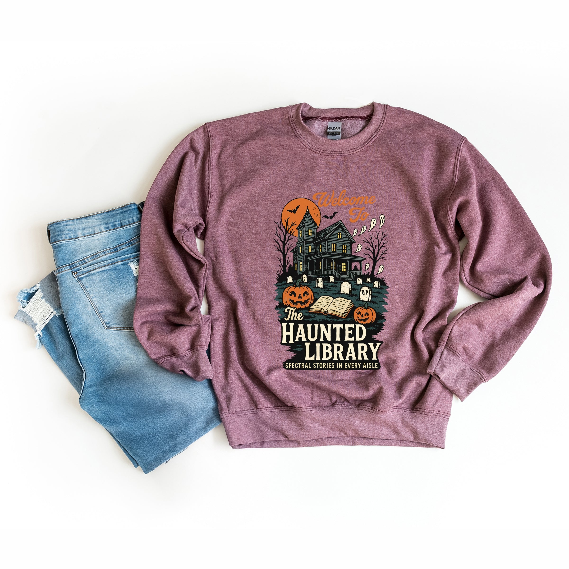 The Haunted Library - Womens Sweatshirt