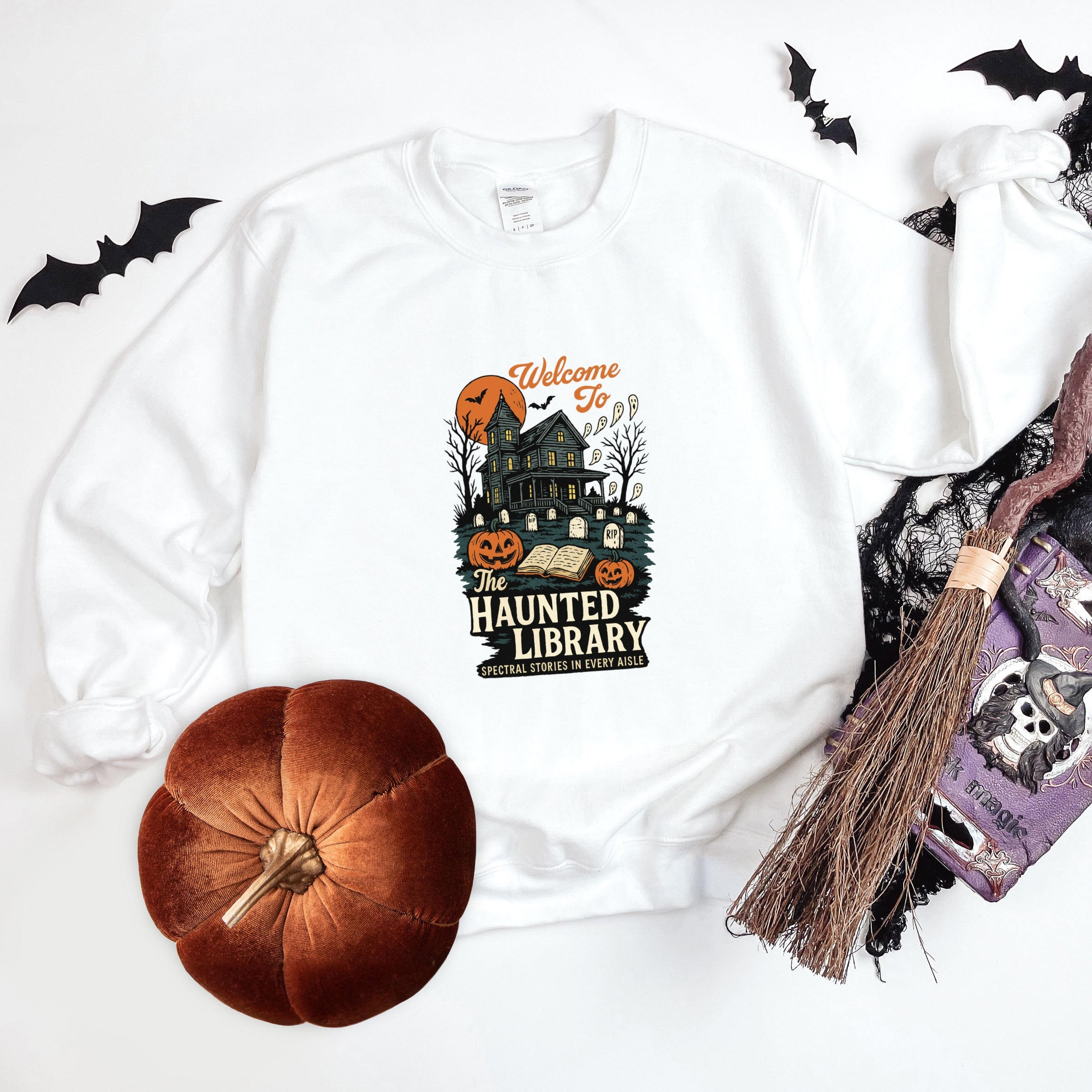 The Haunted Library - Womens Sweatshirt