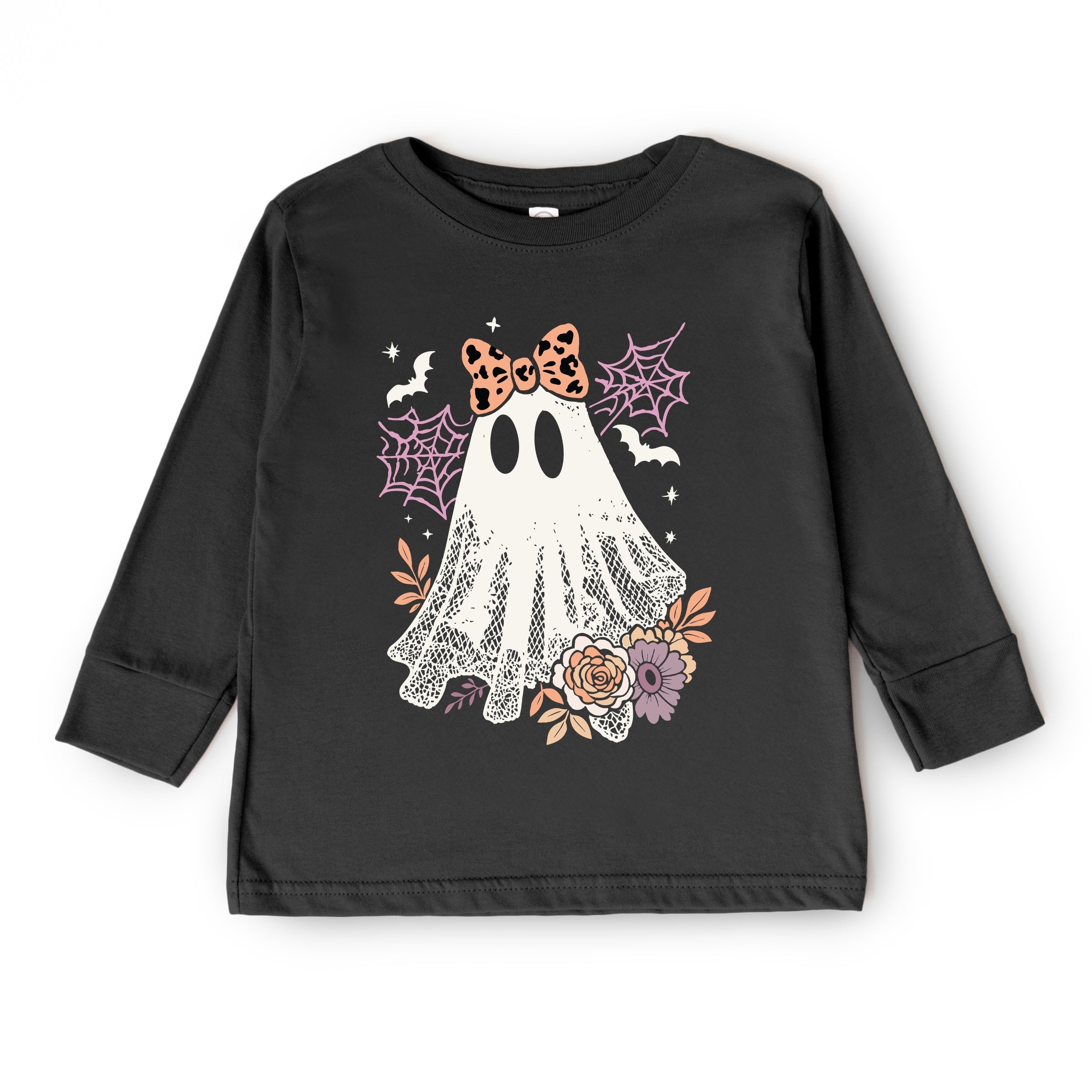Coquette Ghost Roses - Toddler Long Sleeve Graphic Tee and Youth Long Sleeve Graphic T-Shirt