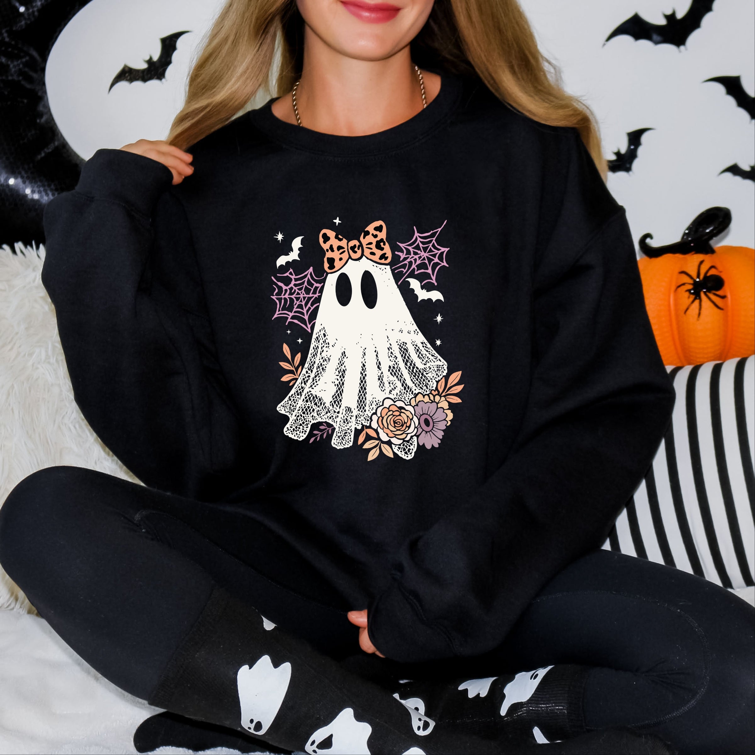 Coquette Ghost Roses - Womens Sweatshirt