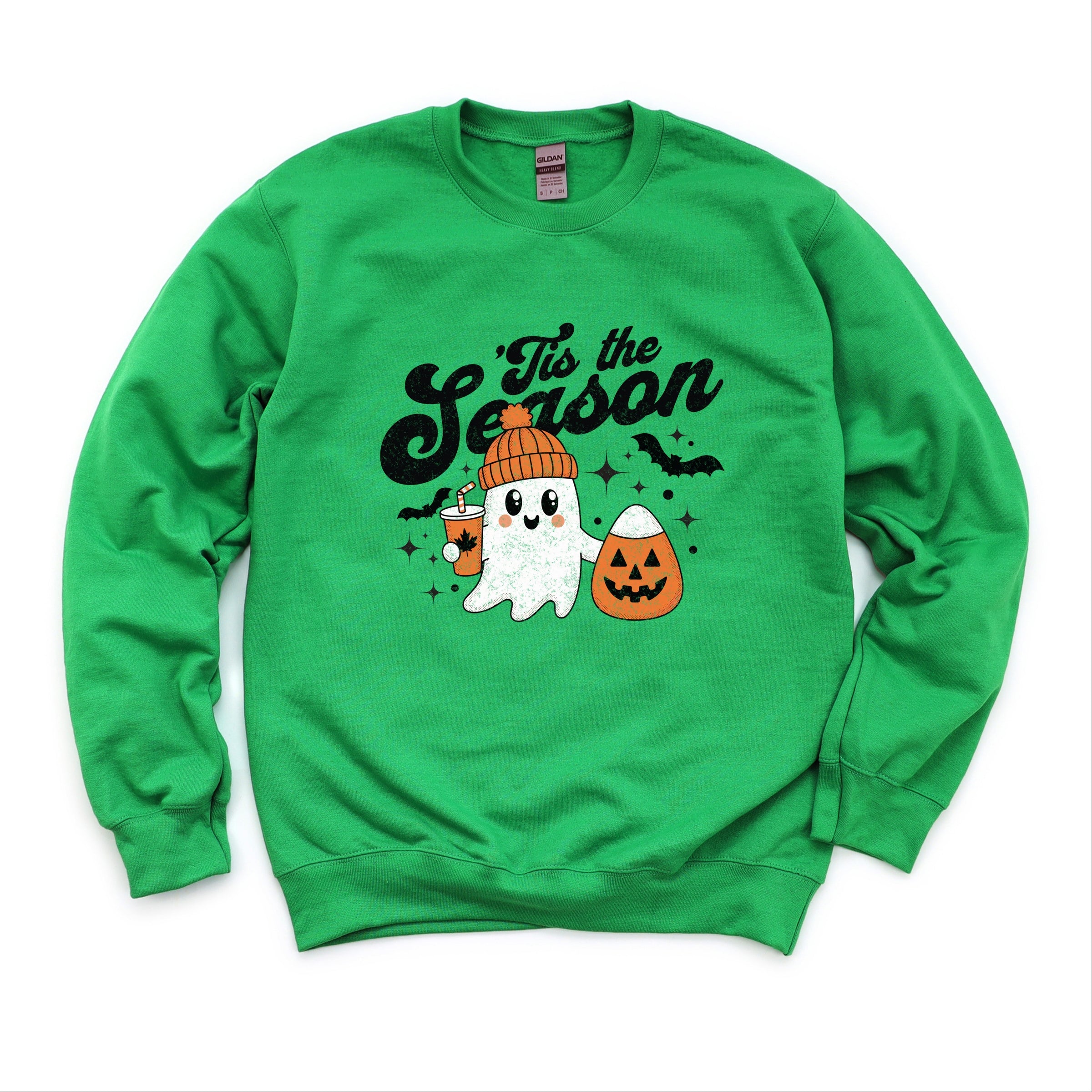 Tis The Season Ghost Retro - Womens Sweatshirt