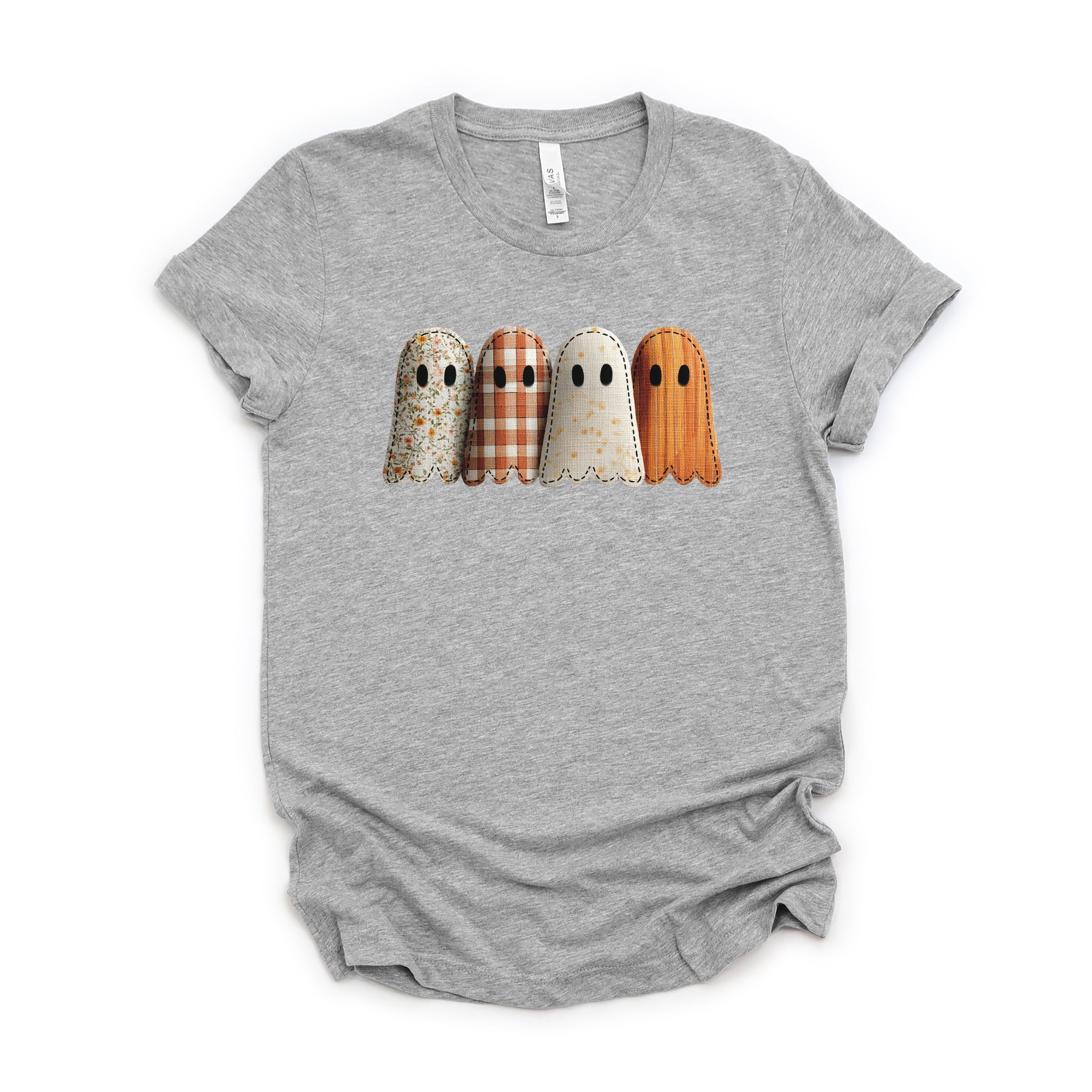 Four Ghosts Shadow Quilted Printed - Womens Short Sleeve Tee