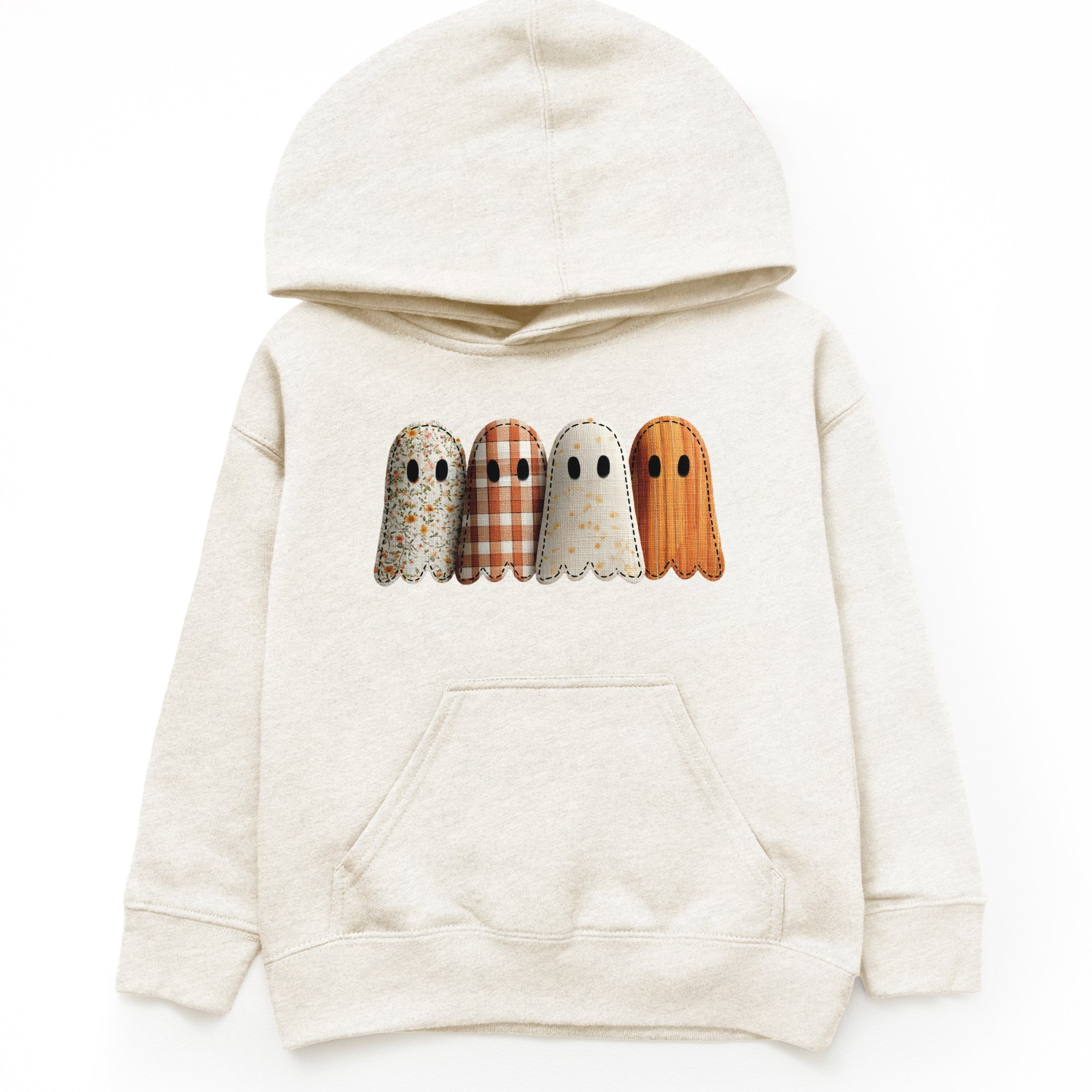 Four Ghosts Shadow Quilted Printed - Toddler Hoodie and Youth Graphic Hoodie
