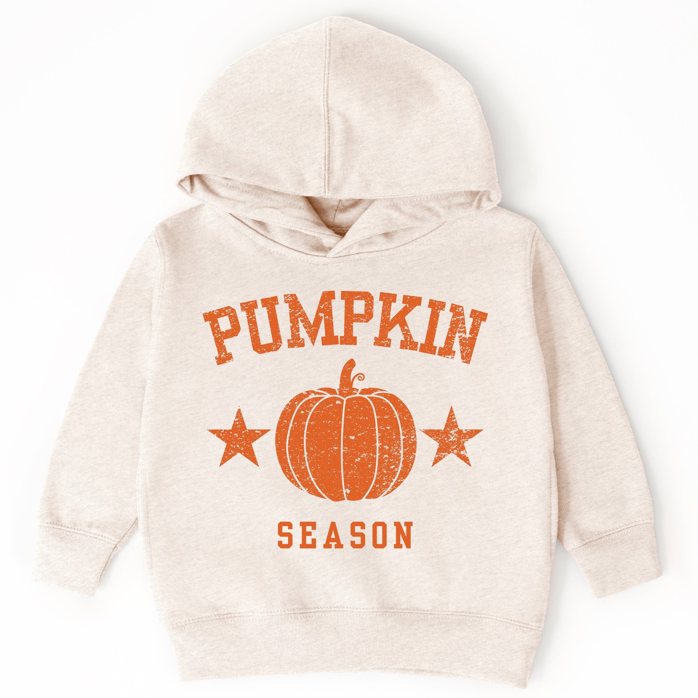 Pumpkin Season Star Distressed - Toddler Hoodie