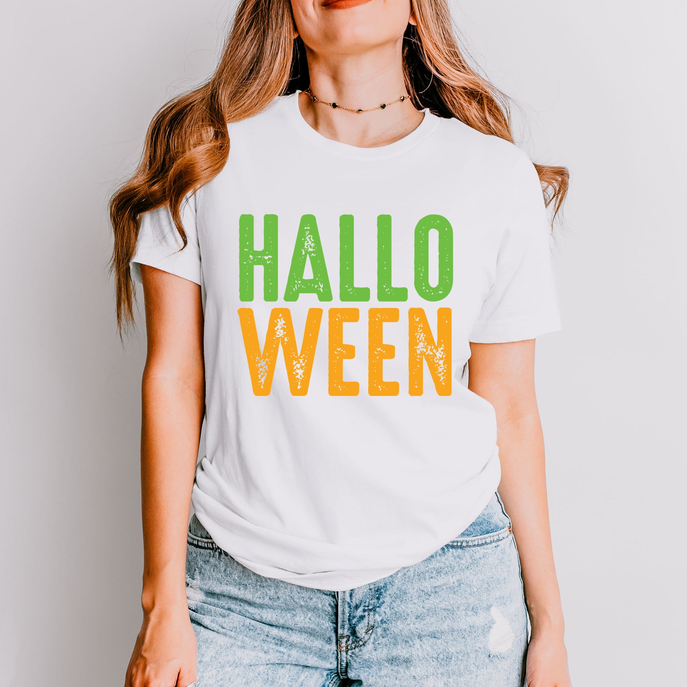 Halloween Bright Distressed - Short Sleeve Tee