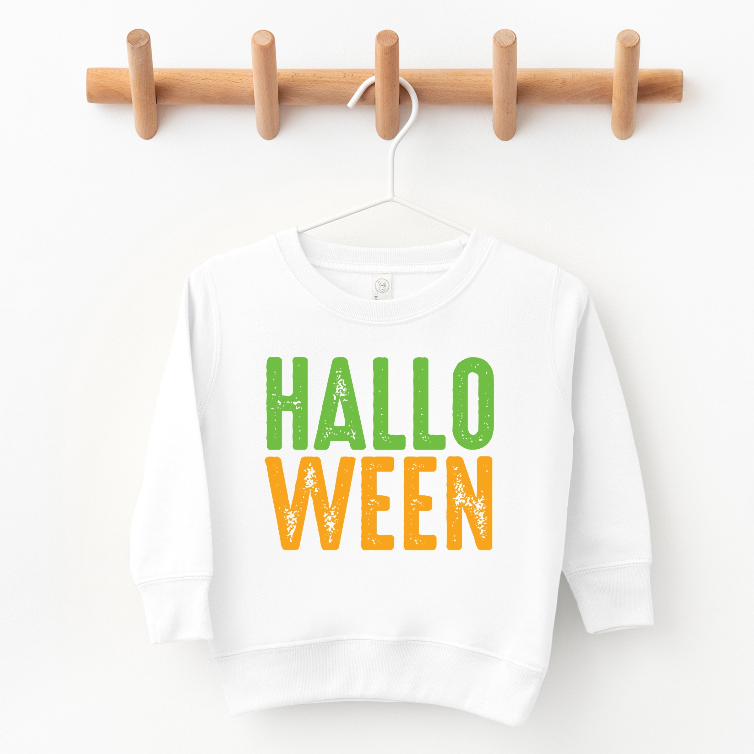 Halloween Bright Distressed - Toddler Graphic Sweatshirt and Youth Graphic Sweatshirt