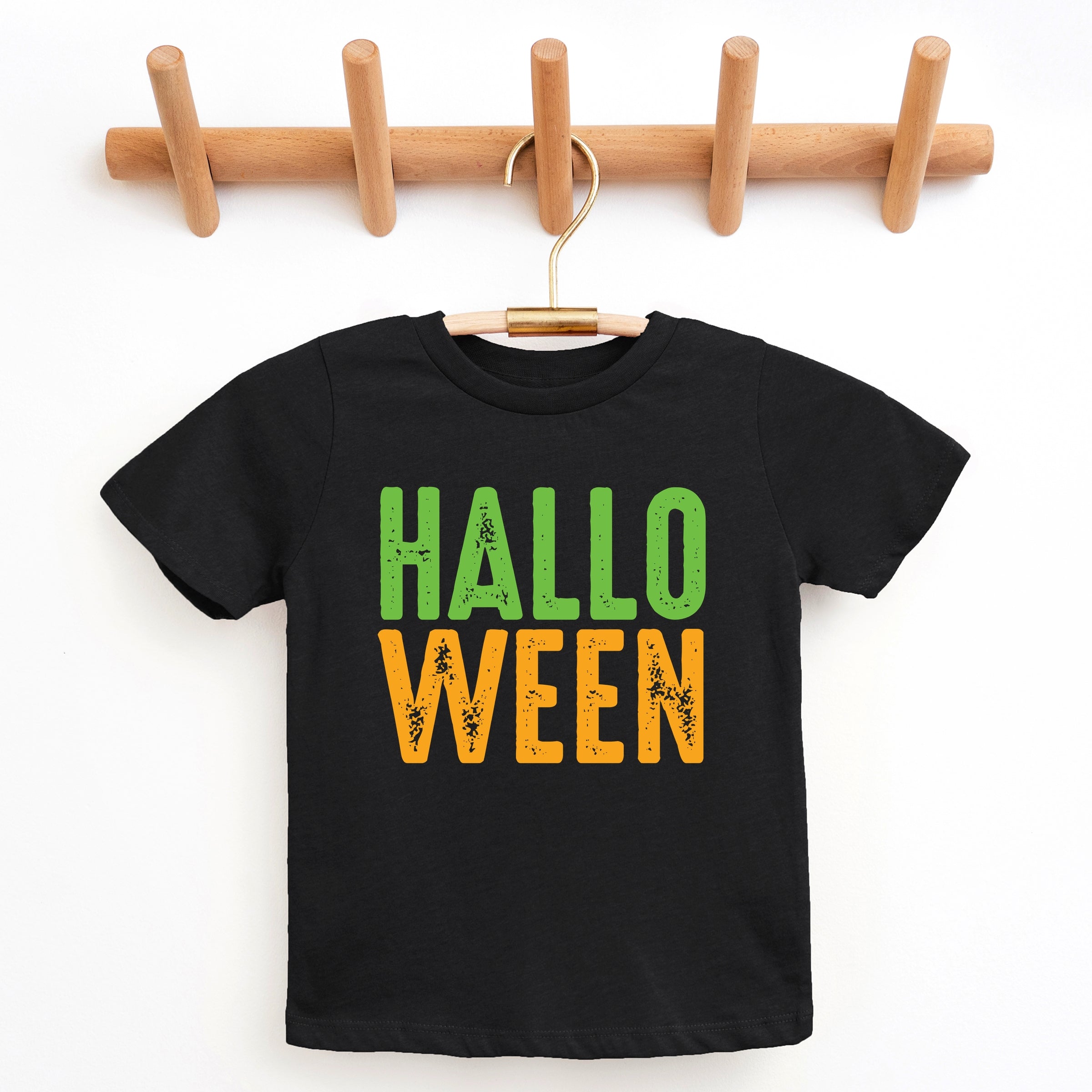 Halloween Bright Distressed - Youth Short Sleeve Graphic T-Shirt and Toddler Short Sleeve Graphic T-Shirt