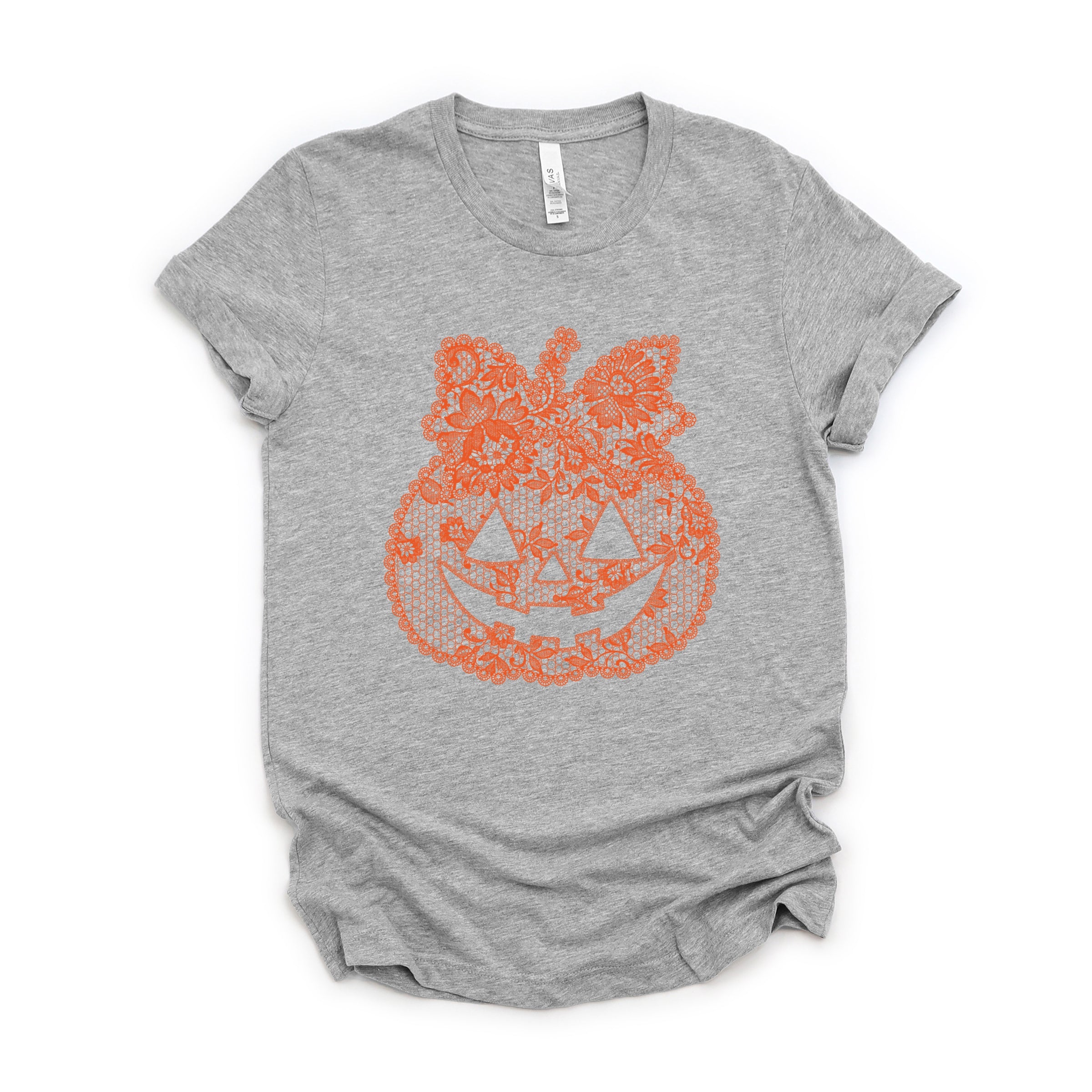 Pumpkin Doily Coquette - Short Sleeve Tee