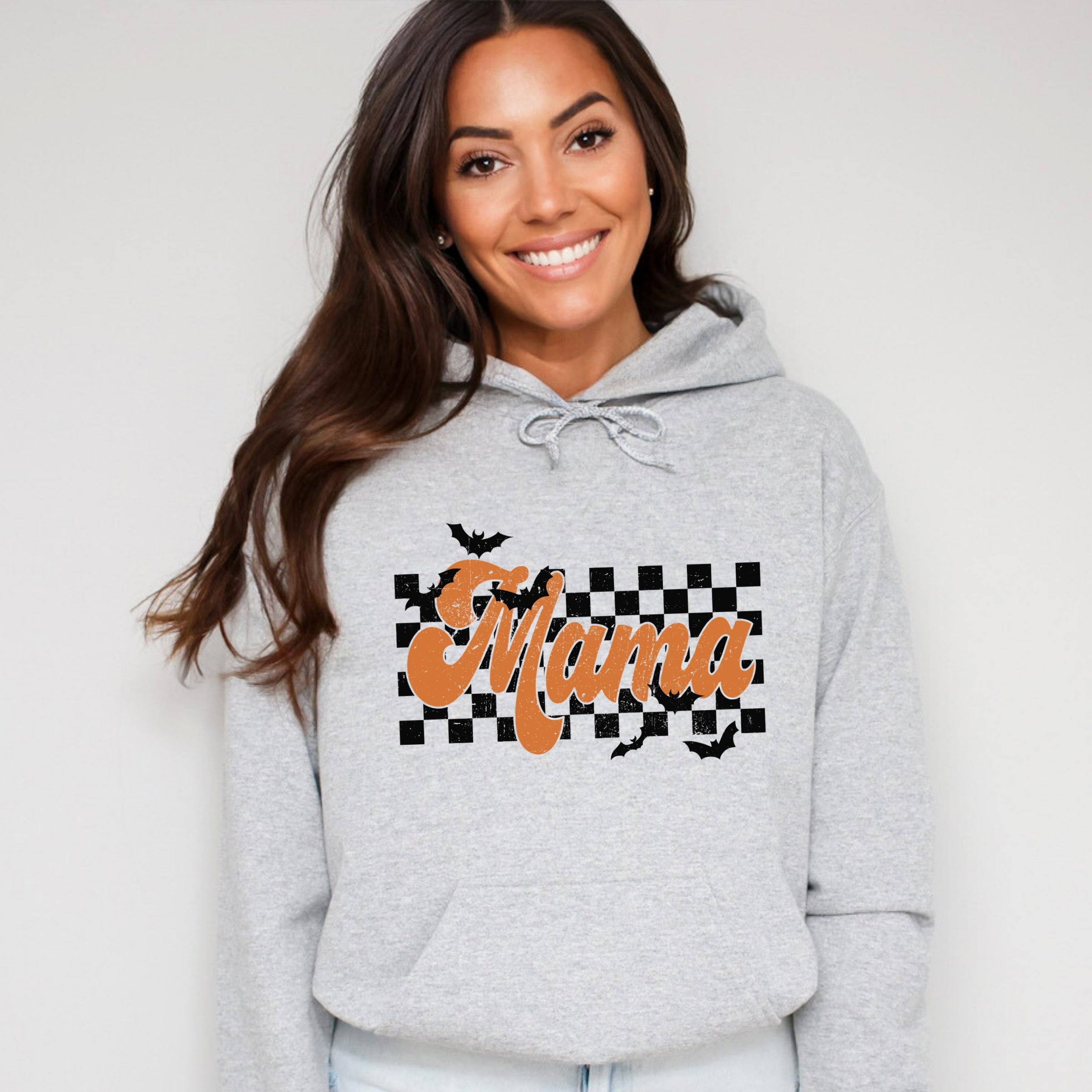 Mama Checkered Bats - Hoodie