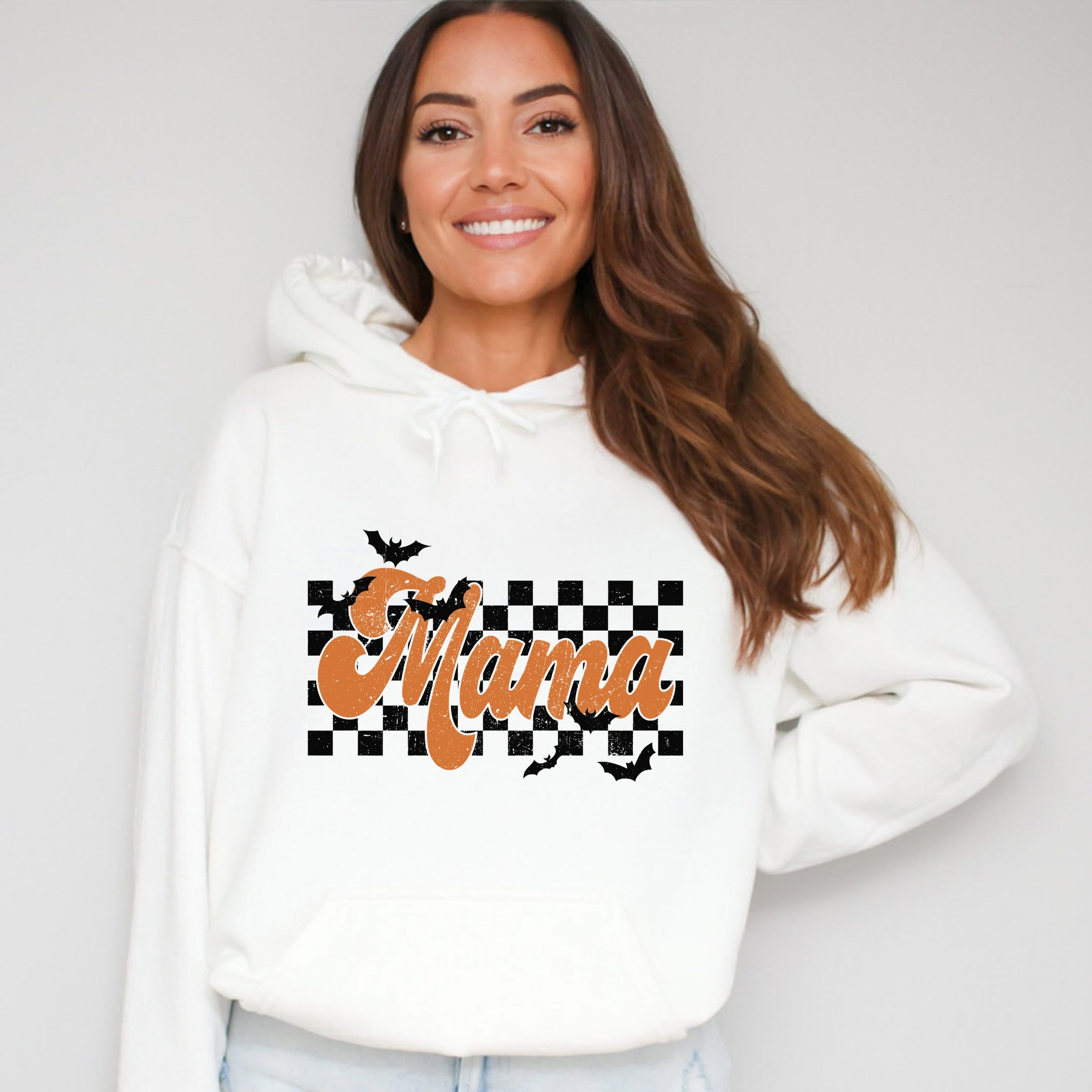 Mama Checkered Bats - Hoodie